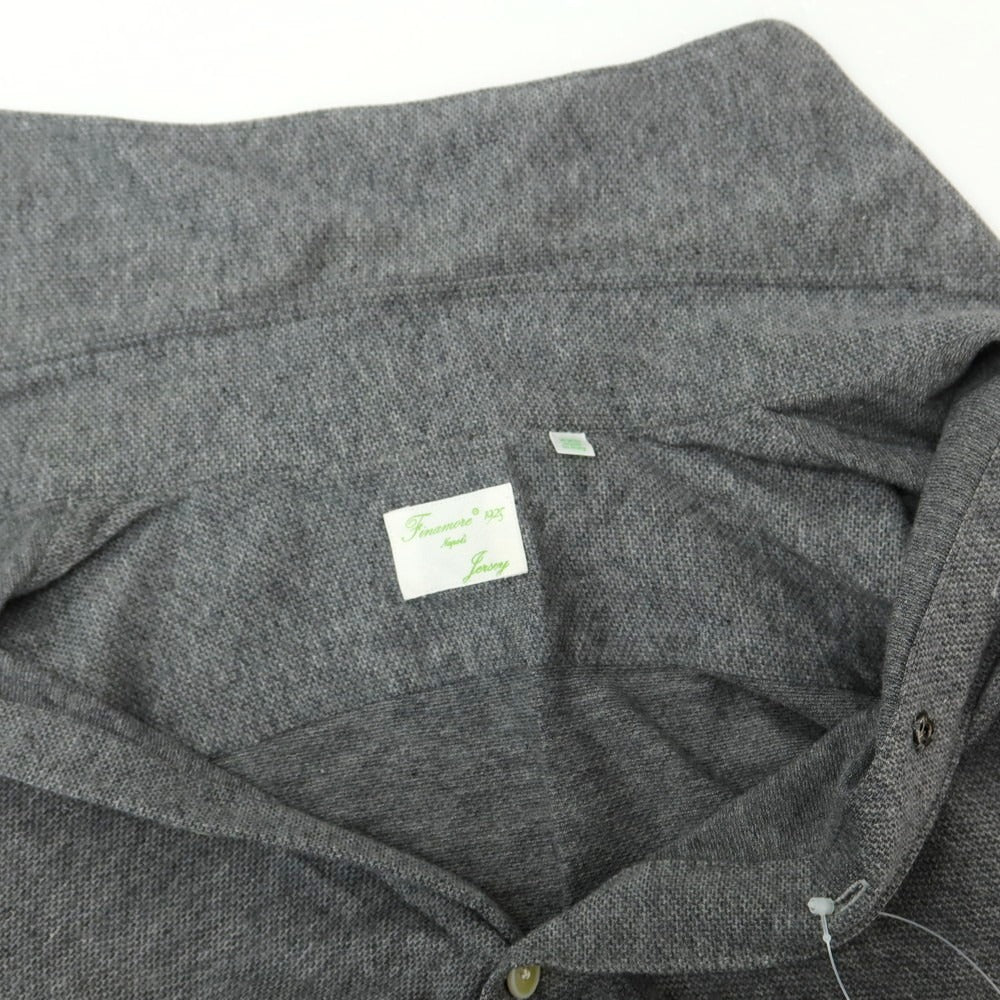 【中古】フィナモレ Finamore コットン ホリゾンタルカラー カジュアルシャツ グレー【 XXS 】【 状態ランクC 】【 メンズ 】