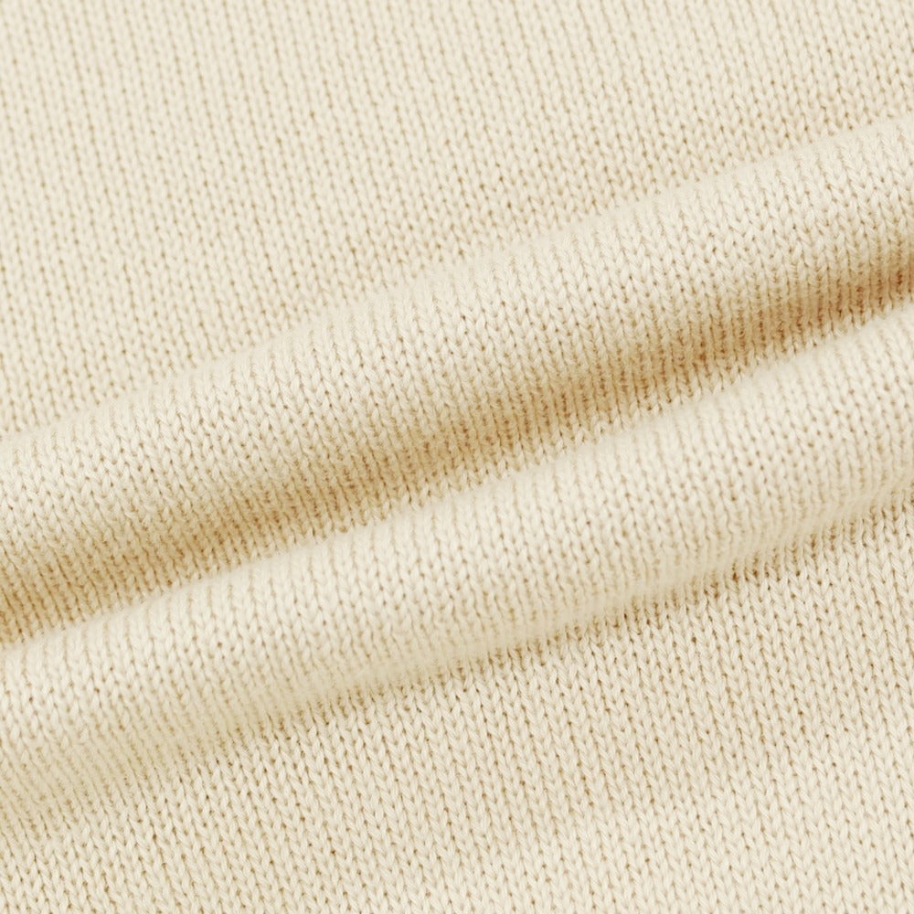 【中古】アレッサンドロルッピ Alessandro Luppi コットン 半袖クルーネックニット ベージュ【 46 】【 状態ランクA 】【 メンズ 】