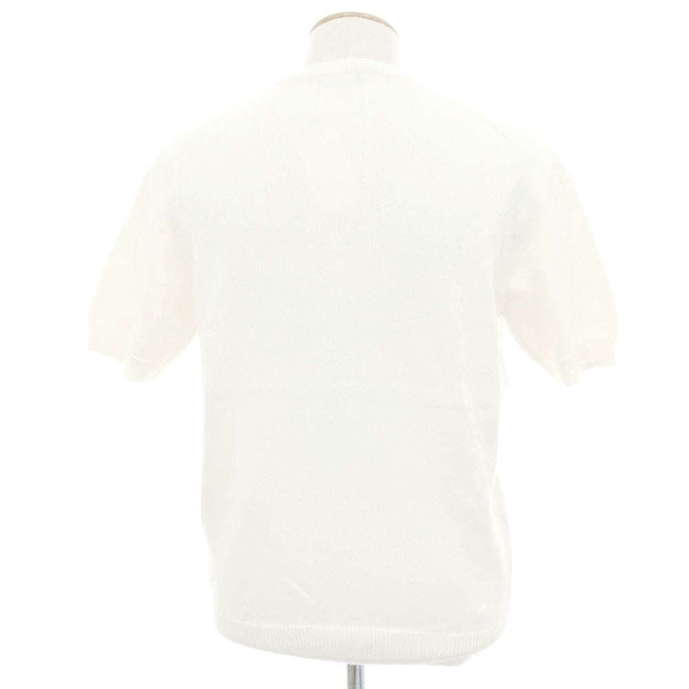 【中古】アレッサンドロルッピ Alessandro Luppi コットン 半袖クルーネックニット アイボリー【 46 】【 状態ランクA 】【 メンズ 】