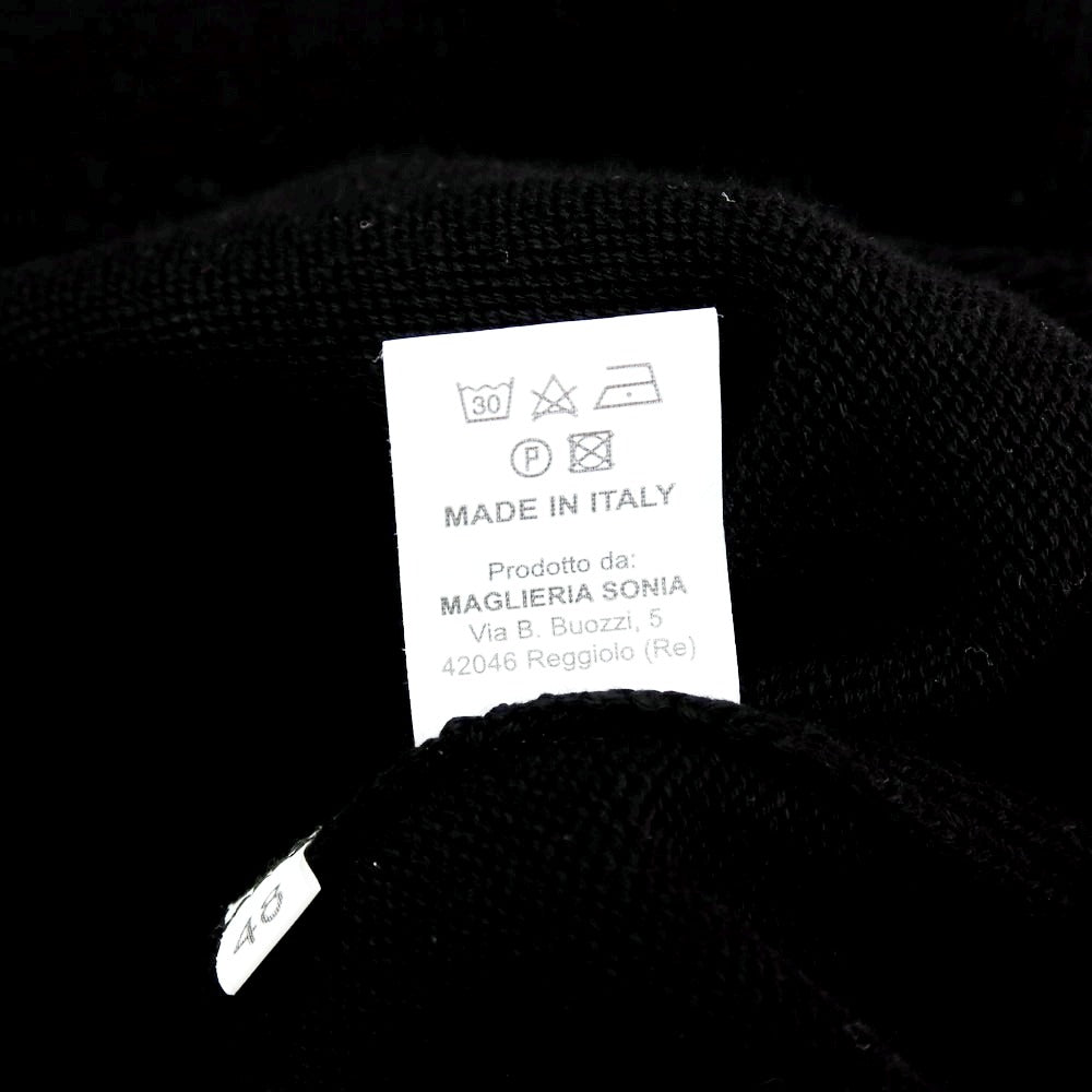 【中古】アレッサンドロルッピ Alessandro Luppi コットン 半袖クルーネックニット ブラック【 48 】【 状態ランクB 】【 メンズ 】