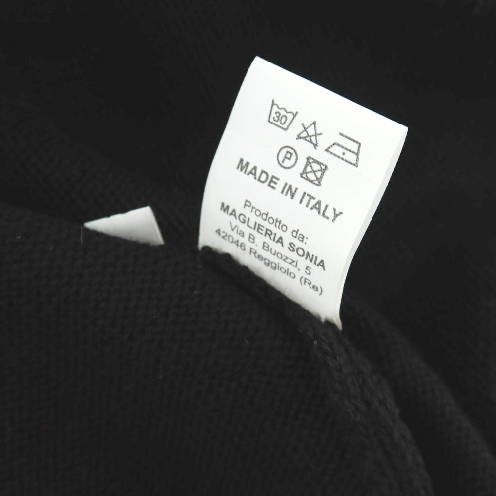 【中古】アレッサンドロルッピ Alessandro Luppi コットン クルーネック プルオーバーニット ブラック【 46 】【 状態ランクA 】【 メンズ 】