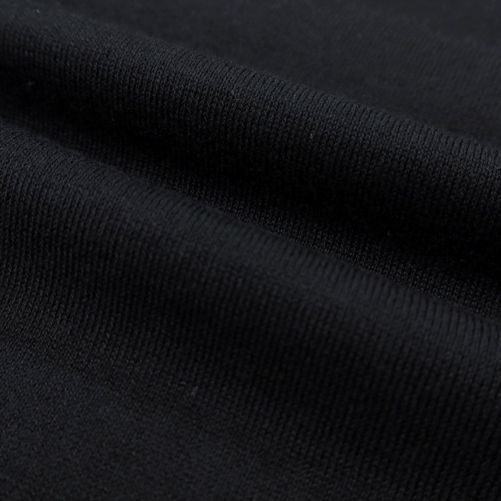 【中古】ジョンスメドレー JOHN SMEDLEY ハイゲージ コットン Vネック 半袖 プルオーバーニット ブラック【 S 】【 状態ランクA 】【 メンズ 】