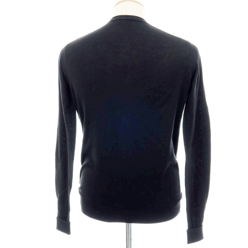 【中古】ジョンスメドレー JOHN SMEDLEY ハイゲージ コットン カーディガン ブラック【 XS 】【 状態ランクC 】【 メンズ 】