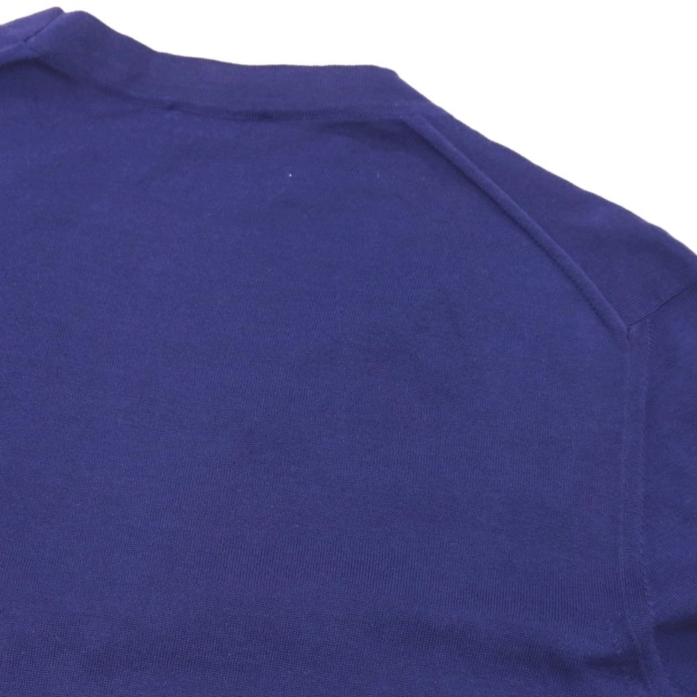 【中古】ドルモア DRUMOHR ハイゲージ コットン カーディガン スマルトブルー【 44 】【 状態ランクC 】【 メンズ 】