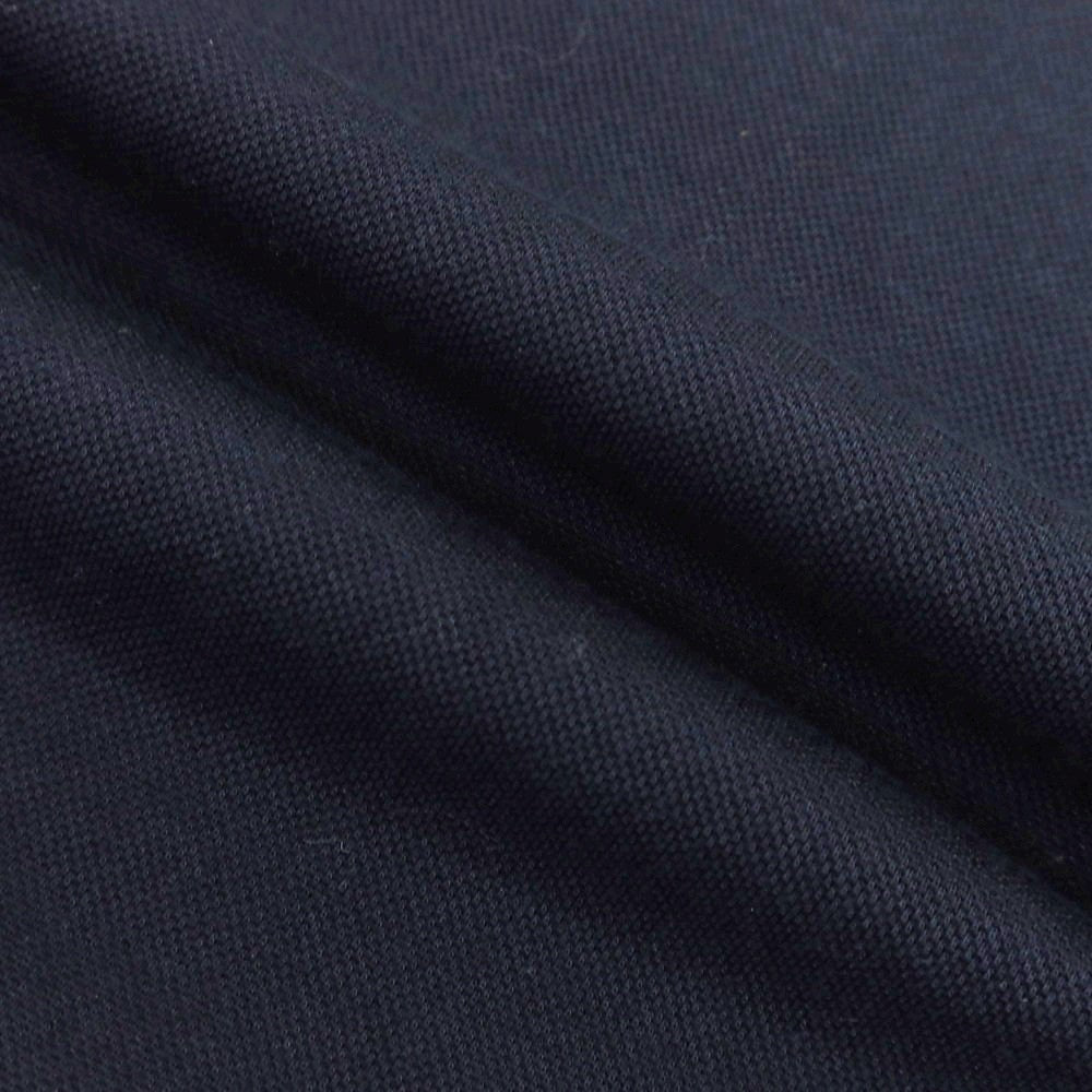 【中古】チェント ペル チェント Cento Per Cento コットンポリエステル 鹿の子 スキッパー 長袖ポロシャツ ネイビー【 S 】【 状態ランクB 】【 メンズ 】