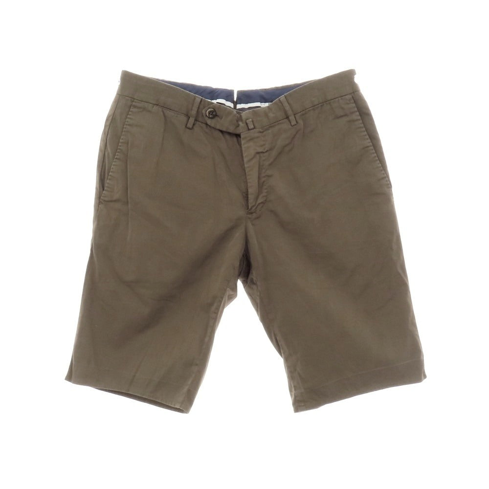 【中古】ピーティートリノ PT TORINO SILKOCHINO ストレッチ コットンシルク ショートパンツ カーキ【 46 】【 状態ランクB 】【 メンズ 】