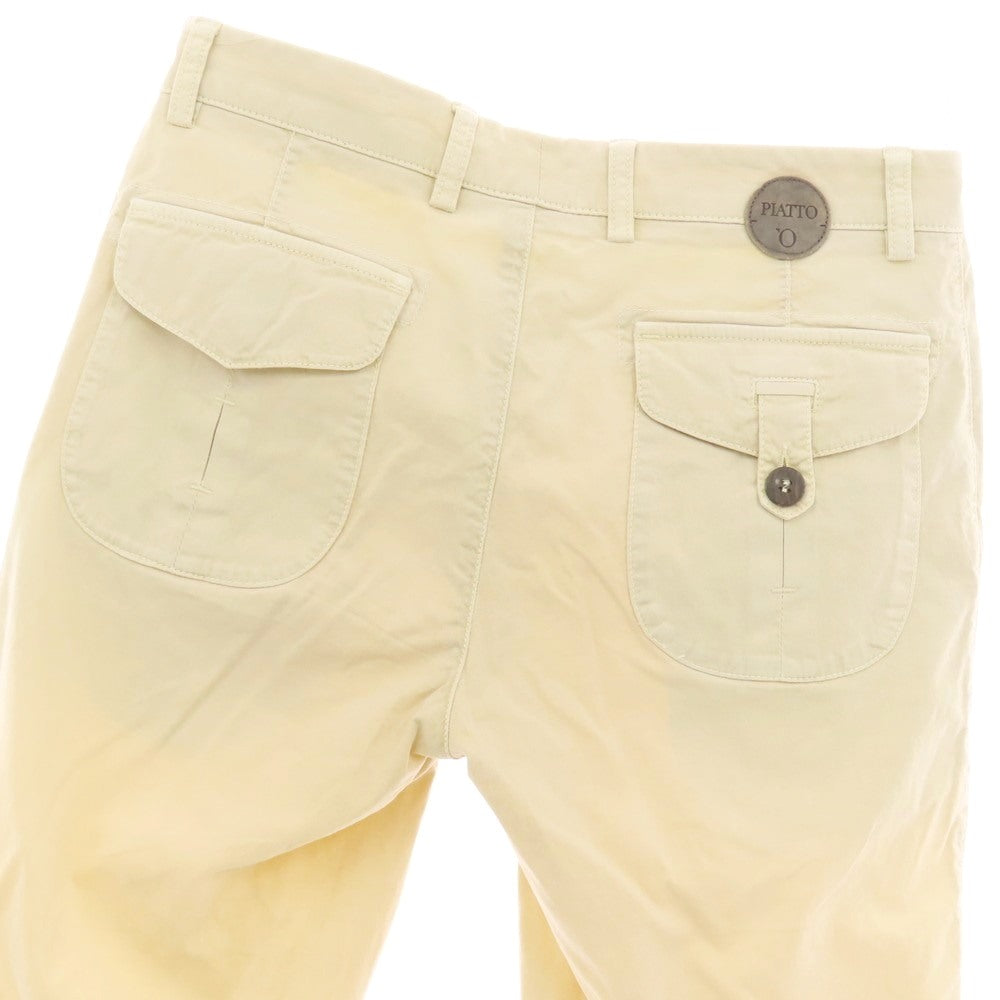 【中古】ピアット PIATTO ストレッチ コットン ショートパンツ ベージュ【 44 】【 状態ランクC 】【 メンズ 】