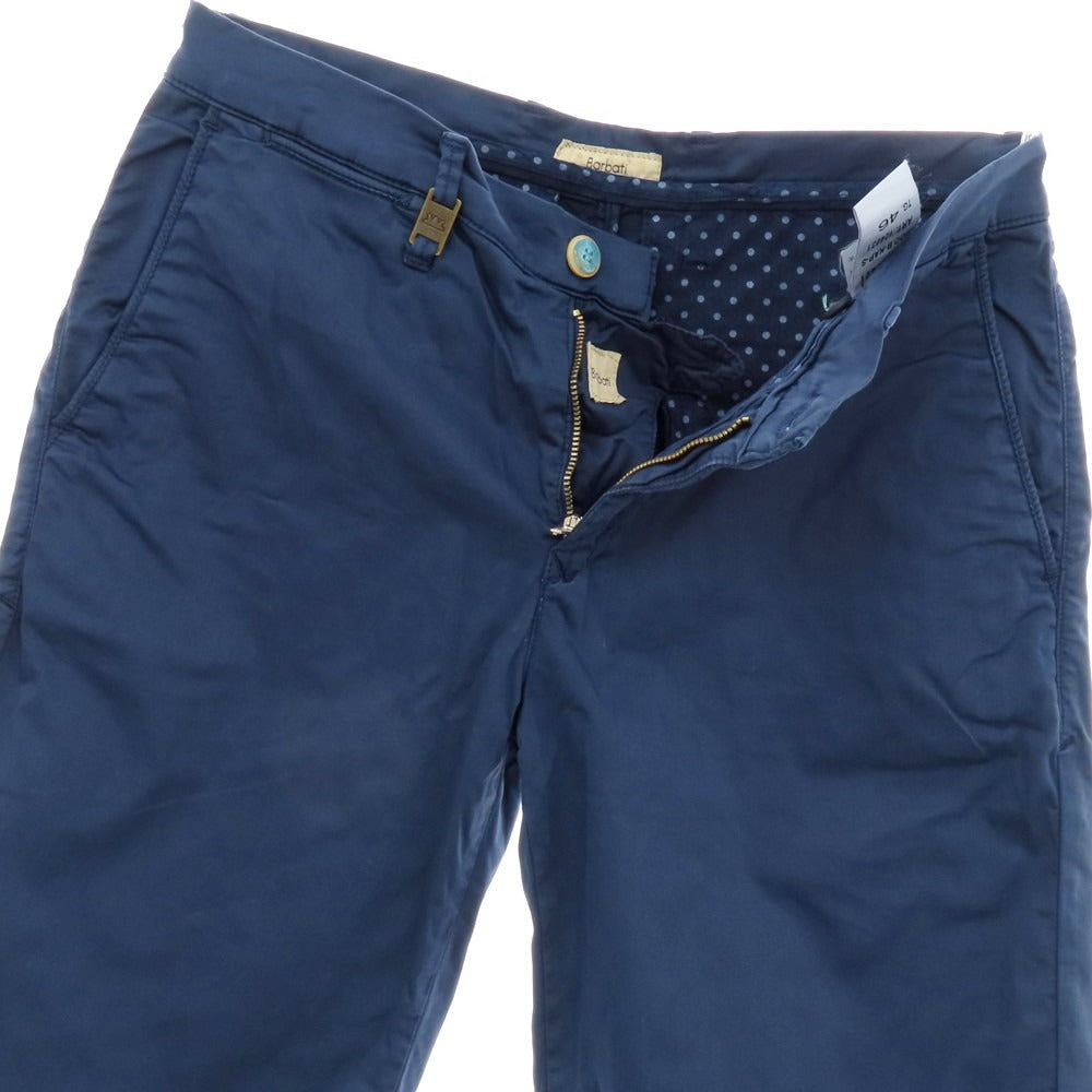 【中古】バルバティ Barbati ストレッチ コットン ショートパンツ ネイビー【 46 】【 状態ランクC 】【 メンズ 】