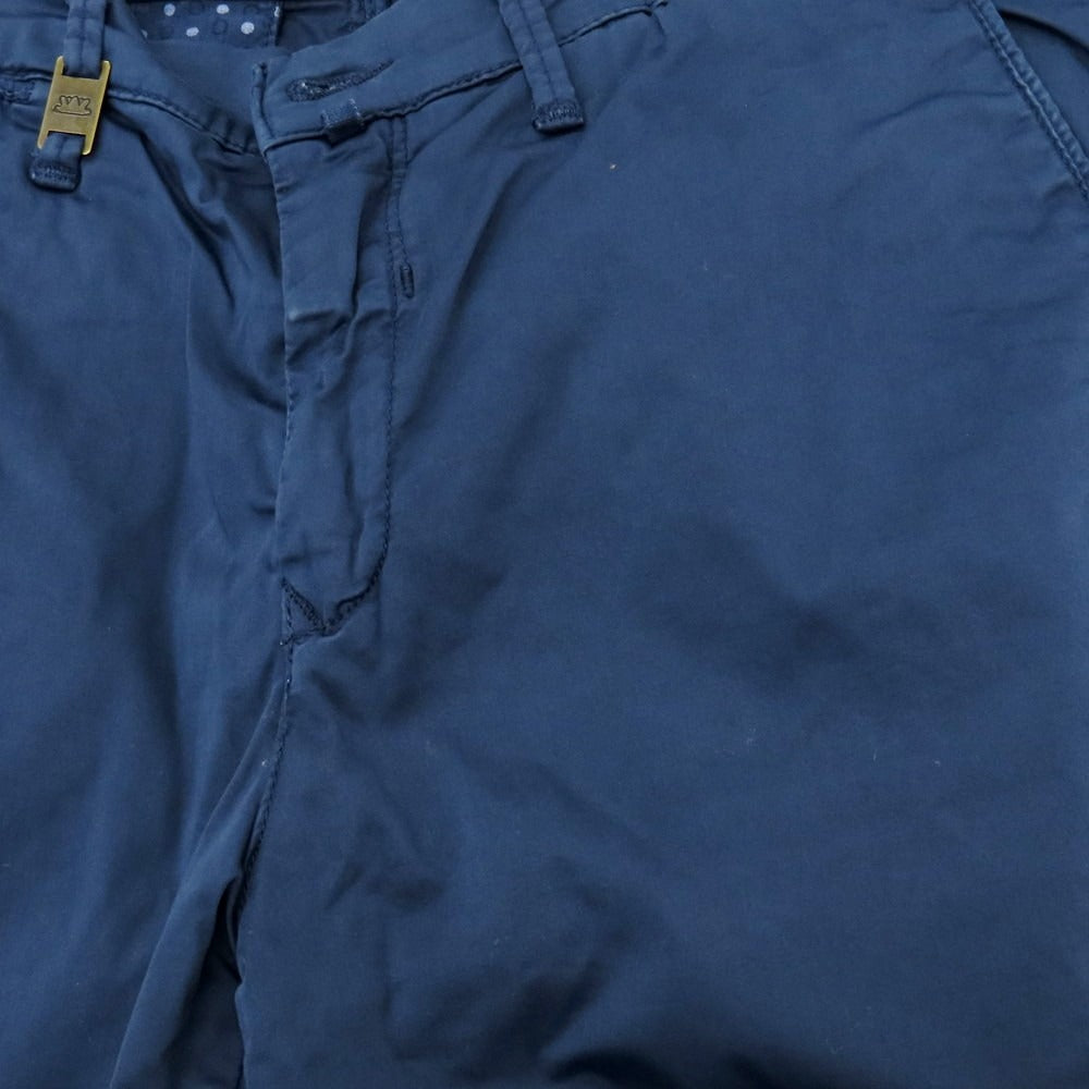 【中古】バルバティ Barbati ストレッチ コットン ショートパンツ ネイビー【 46 】【 状態ランクC 】【 メンズ 】