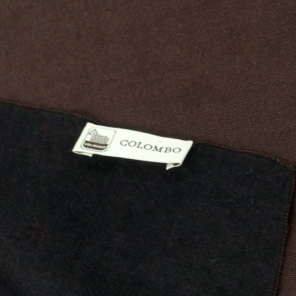 【中古】コロンボ COLOMBO ウールシルク系 ストール ブラウン【 状態ランクB 】【 メンズ 】