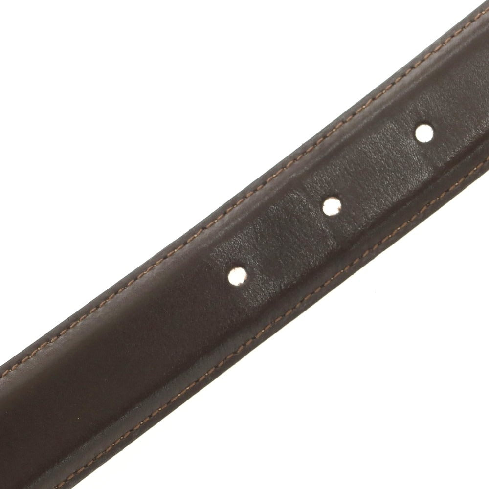 【中古】アンドレア ダミコ Andrea DAMICO レザー ベルト ダークブラウン【 80/95 】【 状態ランクC 】【 メンズ 】