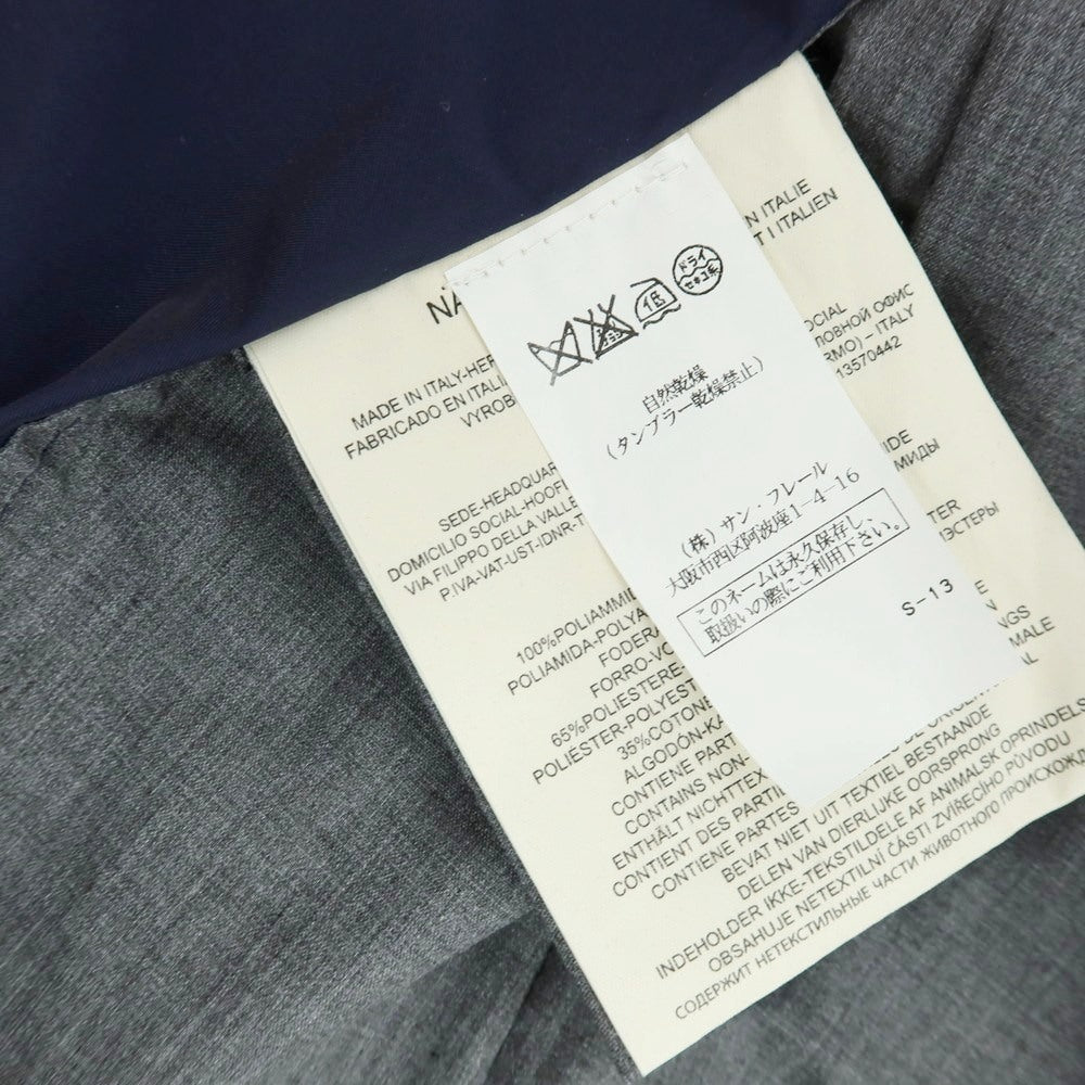 【中古】フェイ FAY ナイロン スタンドカラー シェルジャケット ライトネイビー【 XS 】【 状態ランクC 】【 メンズ 】