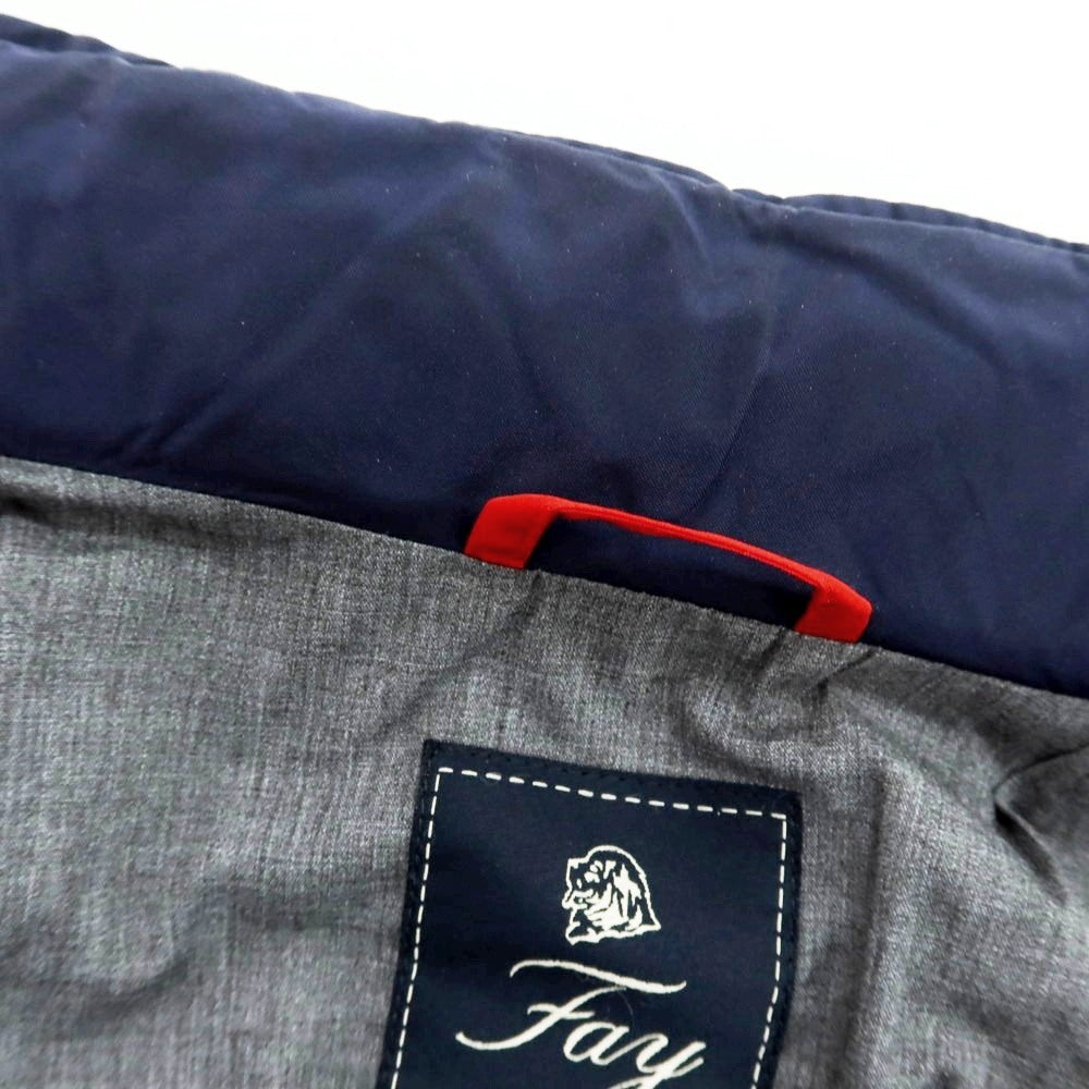 【中古】フェイ FAY ナイロン スタンドカラー シェルジャケット ライトネイビー【 XS 】【 状態ランクC 】【 メンズ 】