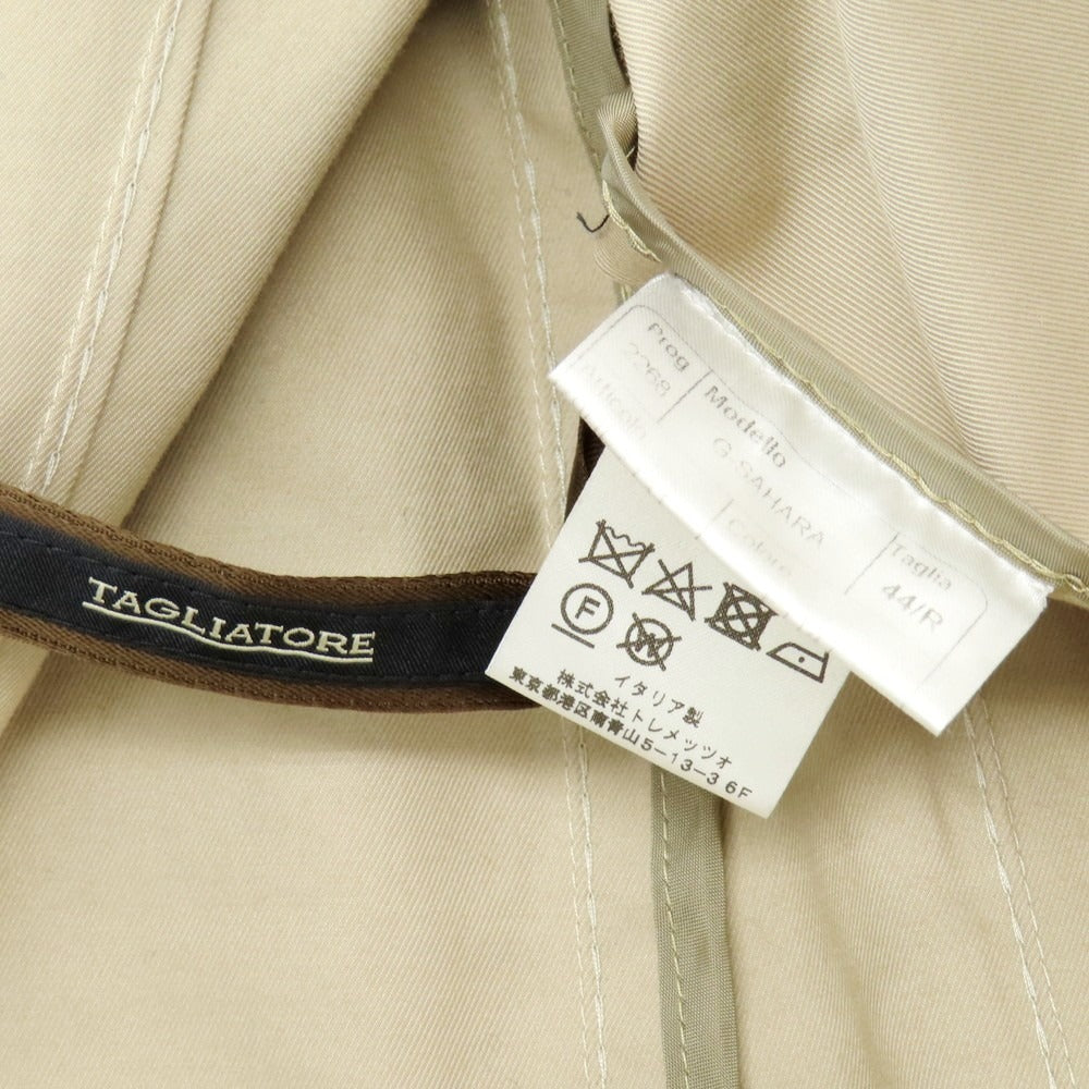 【中古】タリアトーレ TAGLIATORE ストレッチコットン カジュアルジャケット ダークベージュ【 44 】【 状態ランクB 】【 メンズ 】