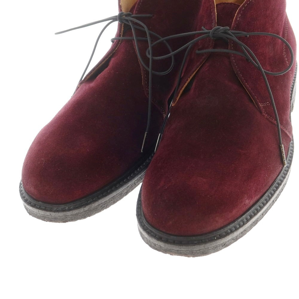 【中古】イルカンパゴ IL CAMPAGO スエード チャッカブーツ ワイン【 41 】【 状態ランクA 】【 メンズ 】