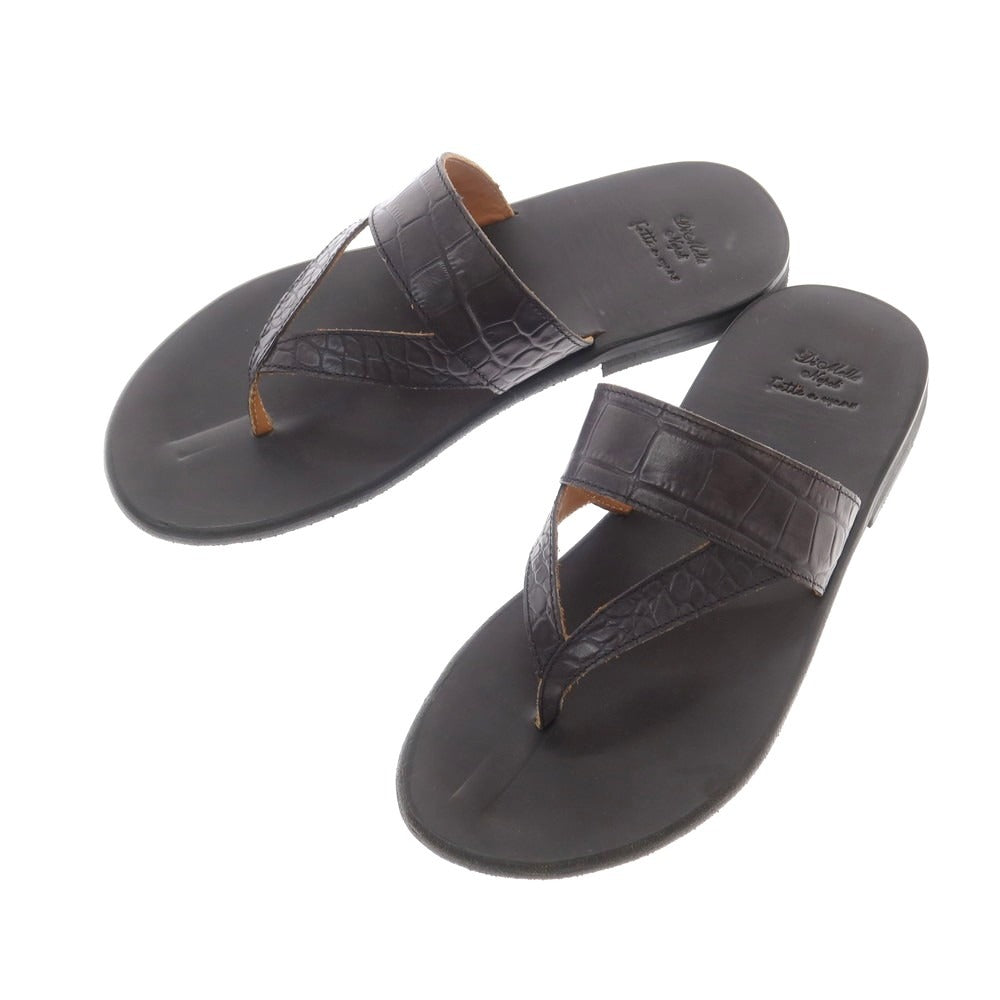 【中古】ディメッラ DI MELLA レザー サンダル ブラック【 6 】【 状態ランクA 】【 メンズ 】