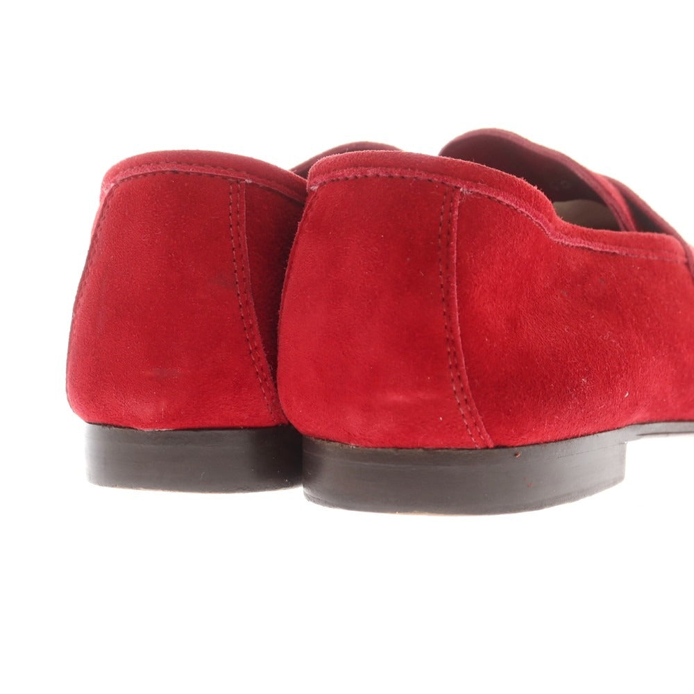 【中古】アンドレアヴェンチューラ ANDREA VENTURA スエード コインローファー レッド【 40 】【 状態ランクB 】【 メンズ 】