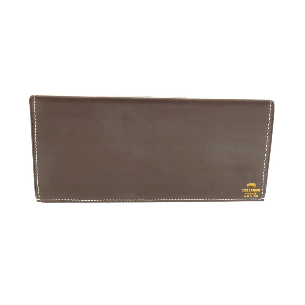 【中古】チェレリーニ CELLERINI レザーボックスティッシュケース ダークブラウン【 状態ランクB 】【 メンズ 】