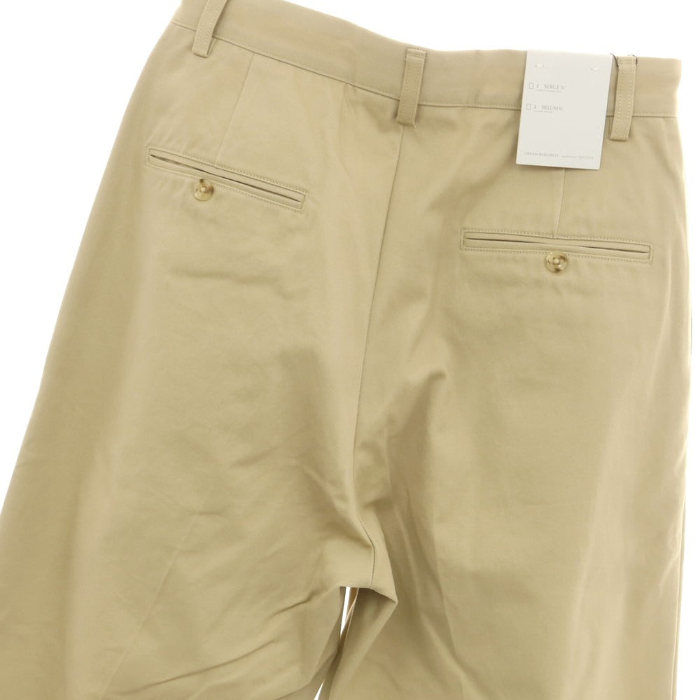 【中古】【未使用】シオタ CIOTA × URBAN RESEARCH ニドムチノトラウザー チノパンツ ベージュ【 M 】【 状態ランクS 】【 メンズ 】