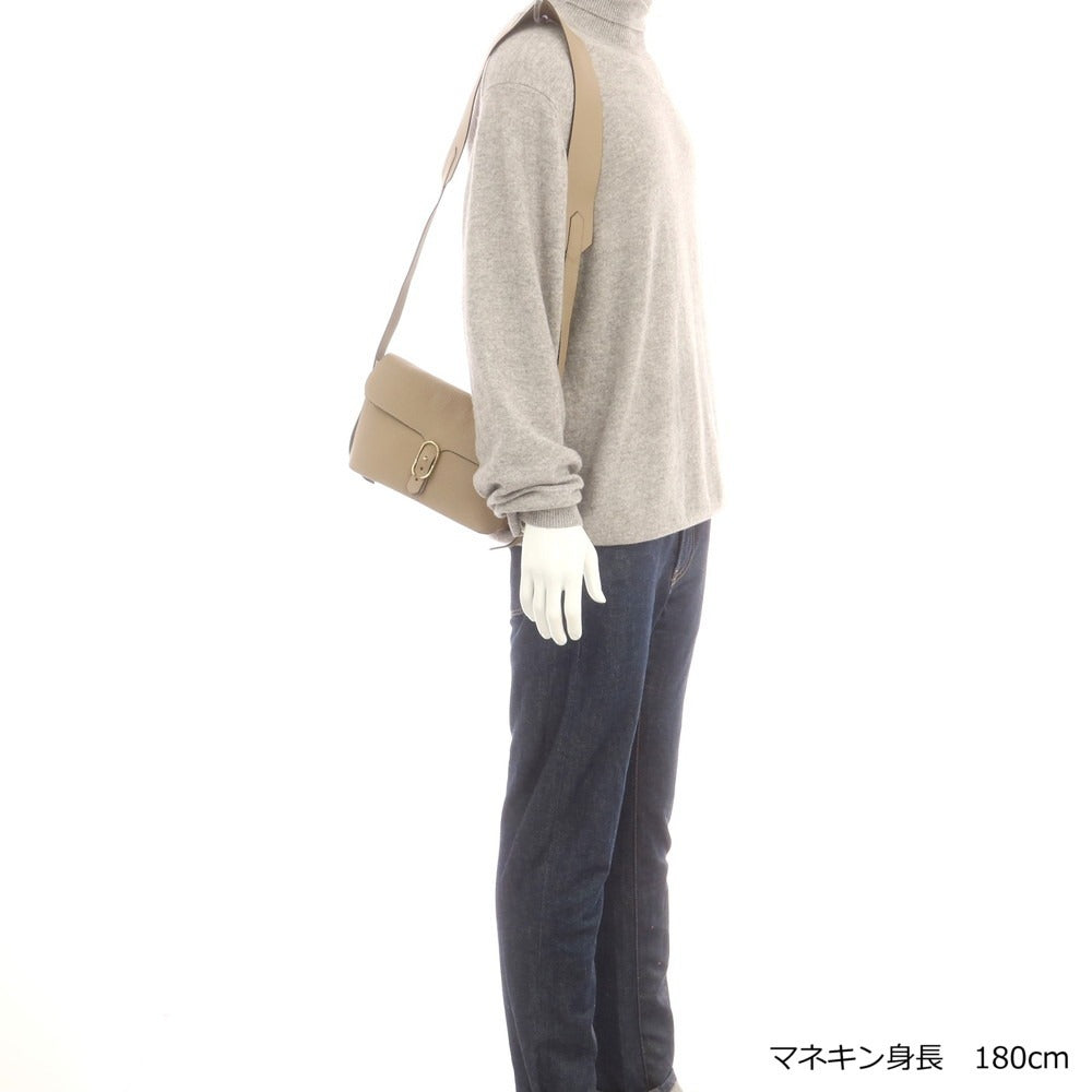 【中古】シセイ Cisei 1243 LD SHOULDER レザー ショルダーバッグ ベージュ【 状態ランクA 】【 メンズ 】