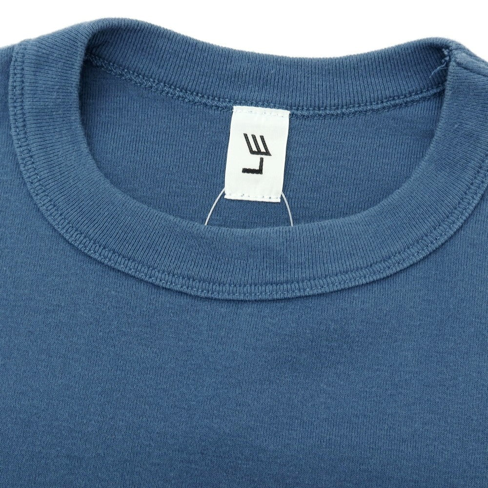 【中古】エルイー LE コットン クルーネック 半袖Tシャツ ダスティブルー【 F 】【 状態ランクB 】【 メンズ 】