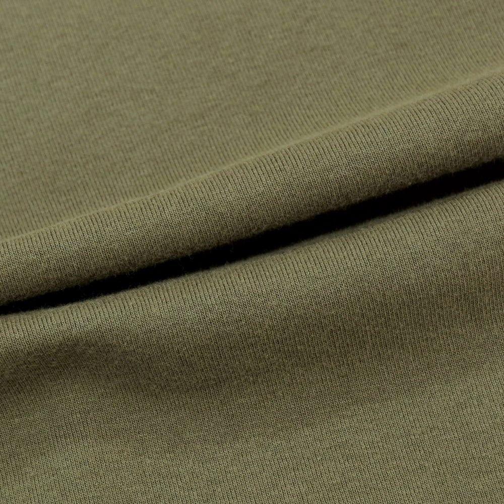 【中古】エルイー LE コットン クルーネック 半袖Tシャツ オリーブ【 F 】【 状態ランクB 】【 メンズ 】