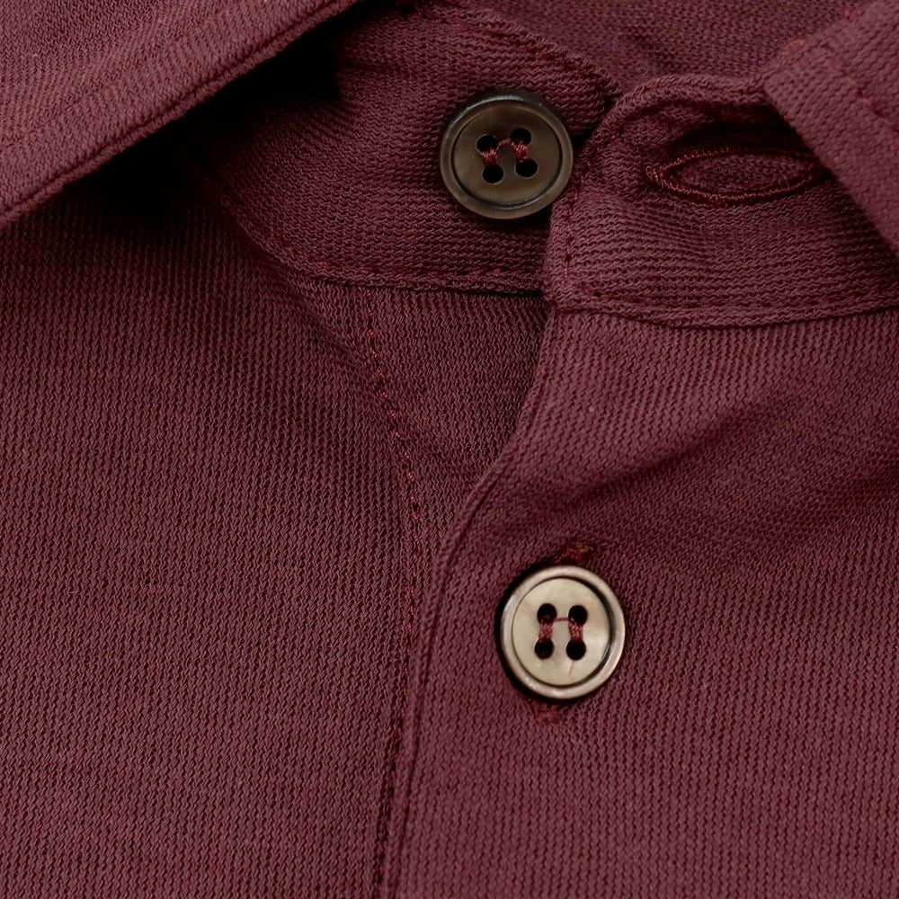 【中古】ザノーネ ZANONE アイスコットン 半袖ポロシャツ ワインレッド【 46 】【 状態ランクA 】【 メンズ 】