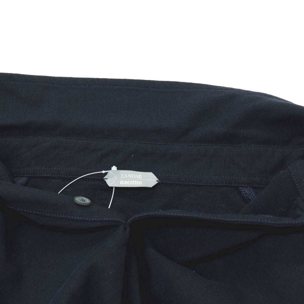 【中古】ザノーネ ZANONE アイスコットン 半袖ポロシャツ ダークネイビー【 表記なし(L位) 】【 状態ランクB 】【 メンズ 】