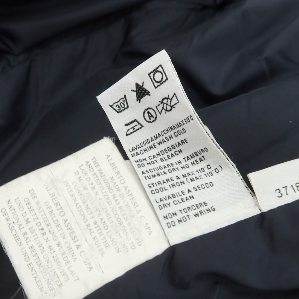 【中古】アスペジ ASPESI ナイロン ダウンコート ネイビー【 S 】【 状態ランクB 】【 メンズ 】