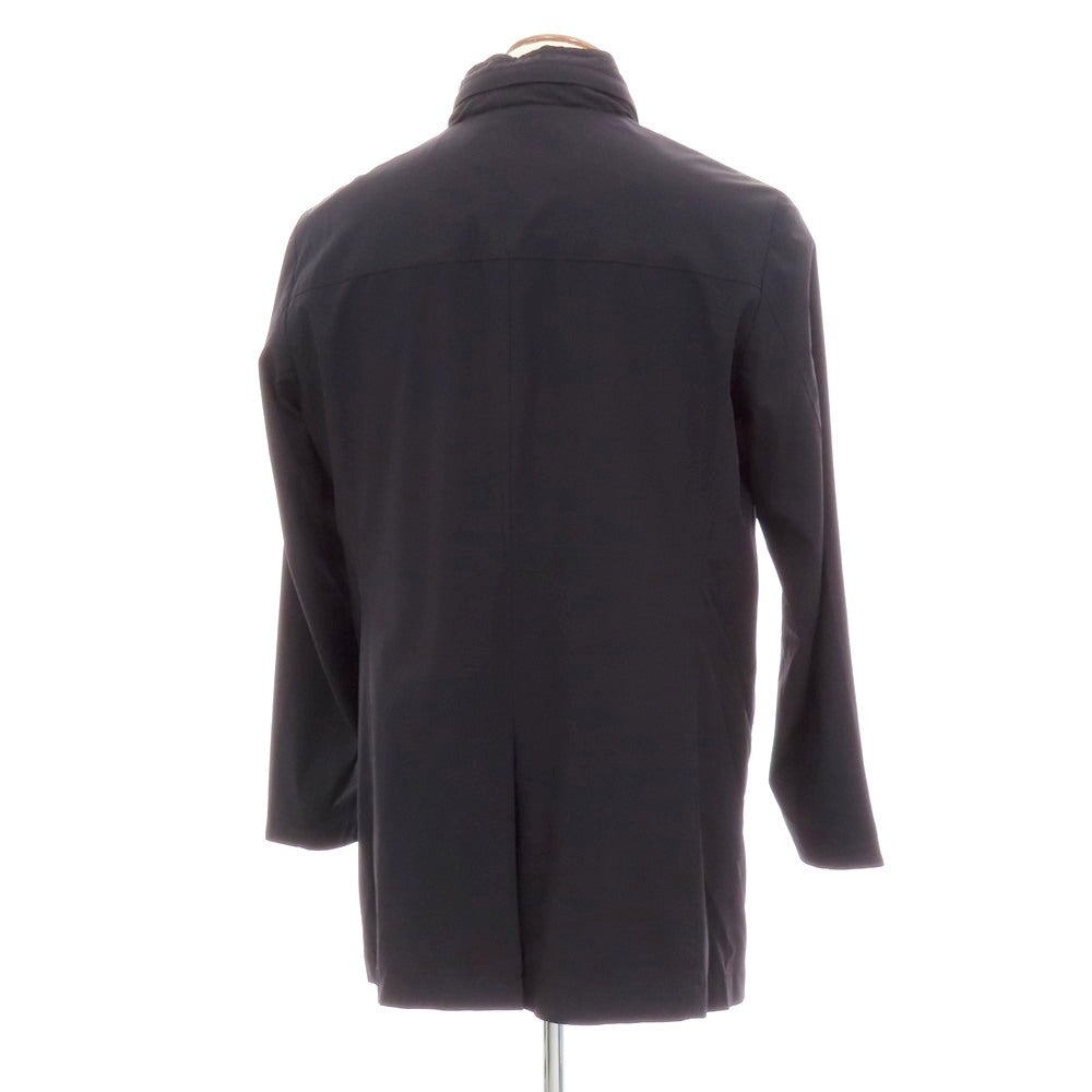 【中古】ムーレー MOORER HEKTOR-KN ナイロンポリウレタン コート ダークネイビー【 48 】【 状態ランクC 】【 メンズ 】