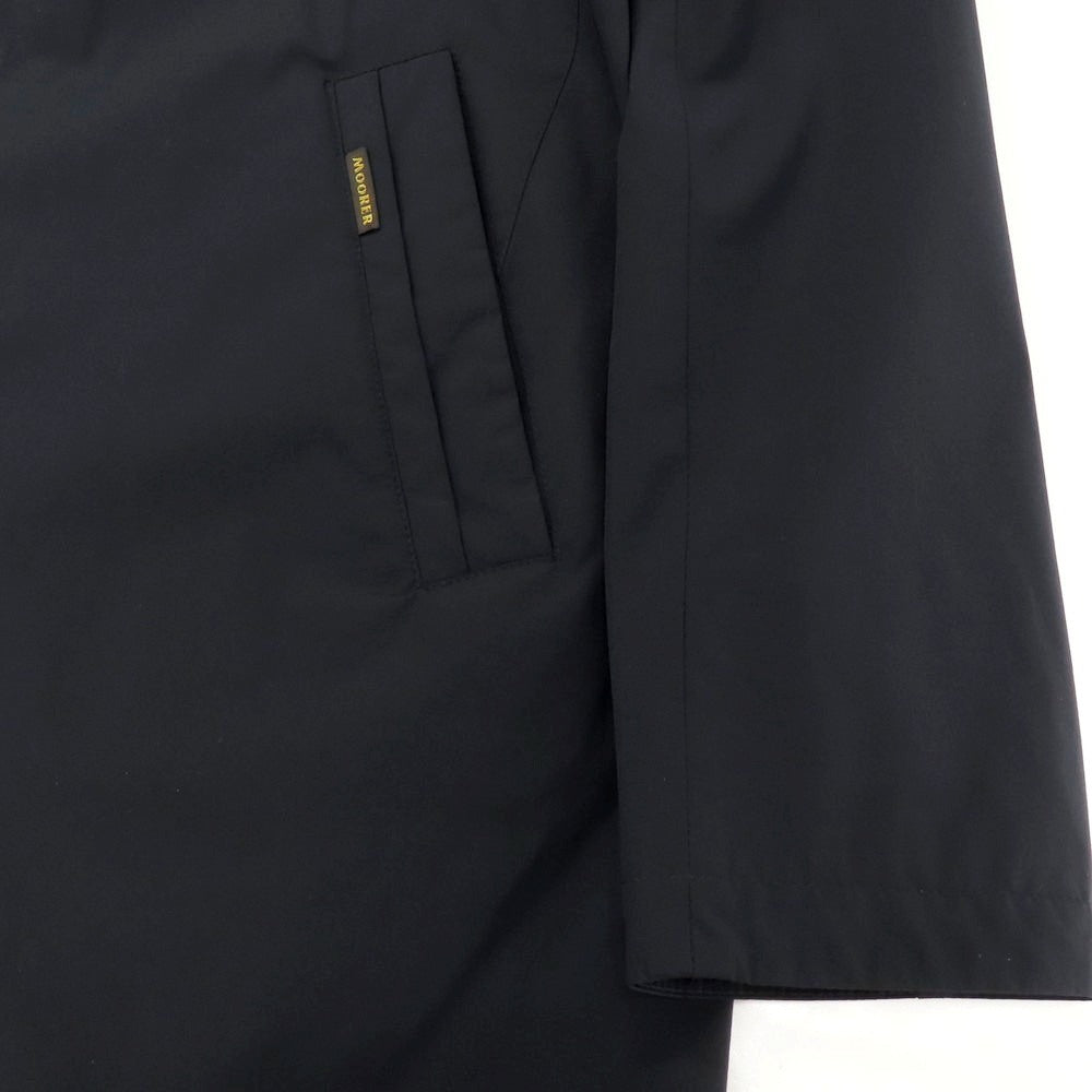 【中古】ムーレー MOORER HEKTOR-KN ナイロンポリウレタン コート ダークネイビー【 48 】【 状態ランクC 】【 メンズ 】