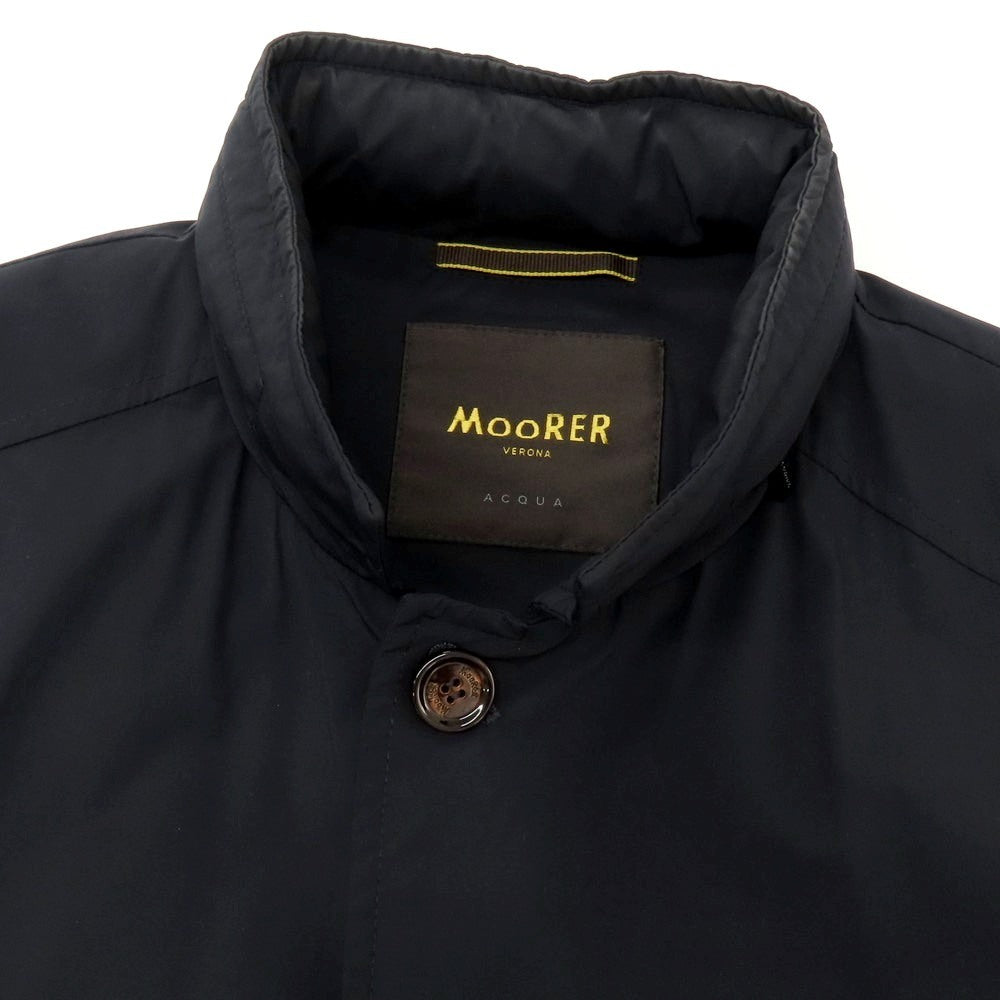 【中古】ムーレー MOORER HEKTOR-KN ナイロンポリウレタン コート ダークネイビー【 48 】【 状態ランクC 】【 メンズ 】