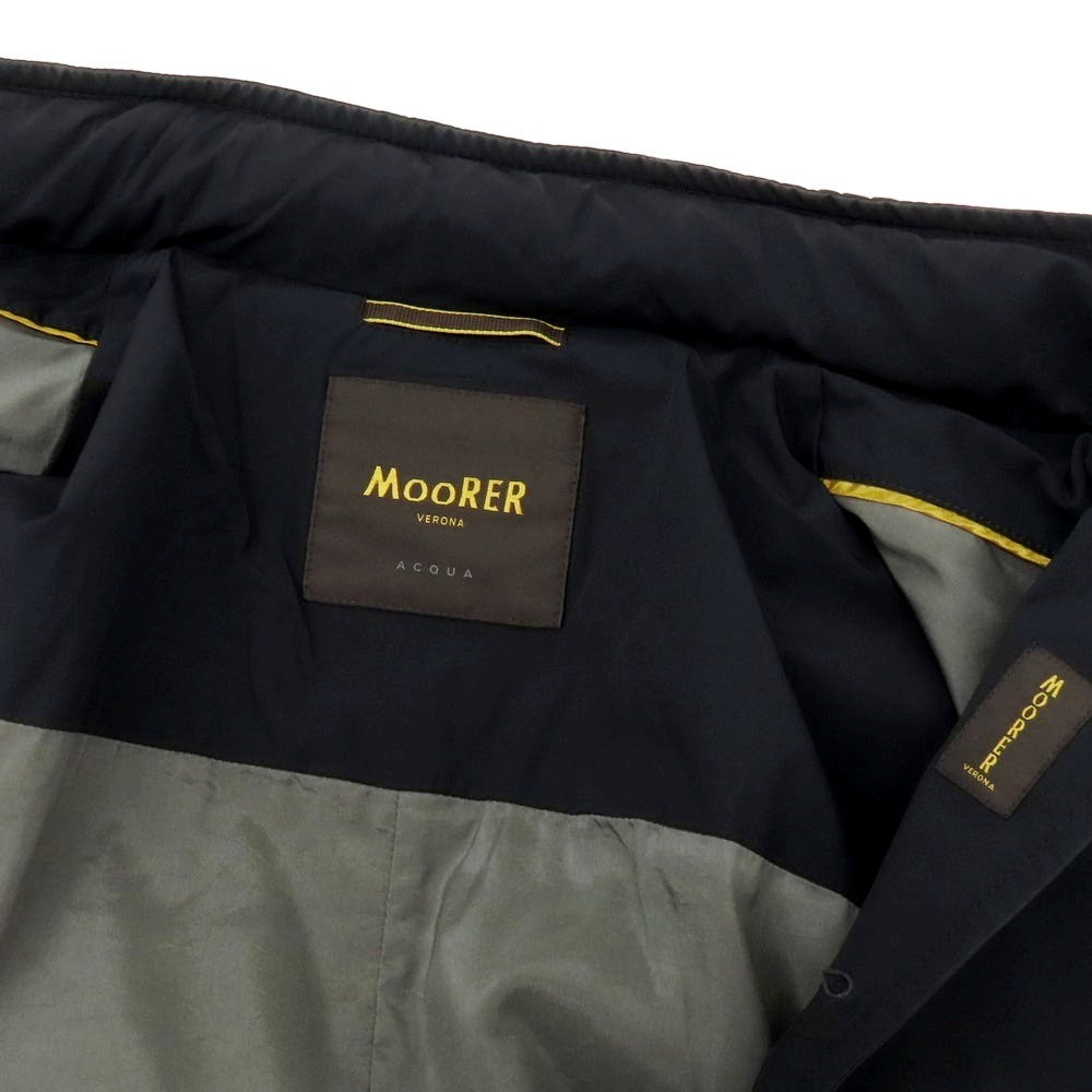 【中古】ムーレー MOORER HEKTOR-KN ナイロンポリウレタン コート ダークネイビー【 48 】【 状態ランクC 】【 メンズ 】