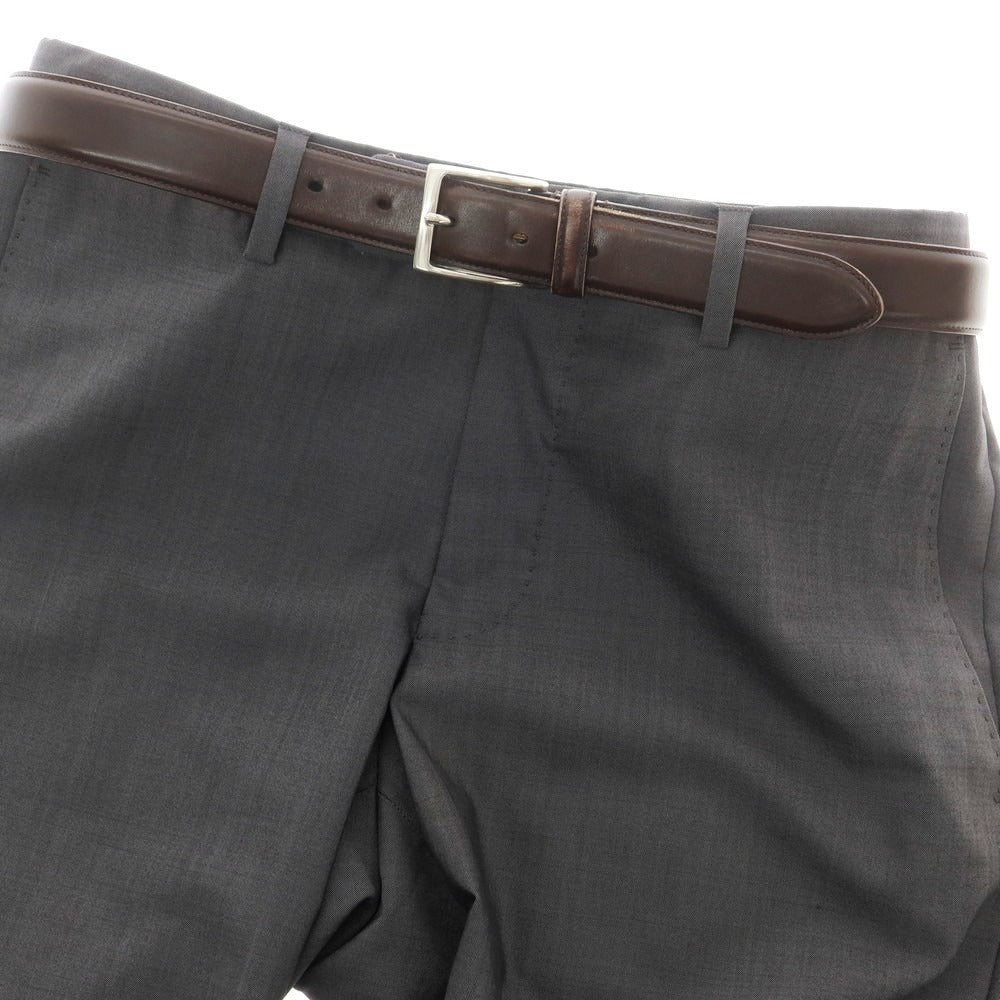 【中古】シップス SHIPS フレンチカーフ ベルト ダークブラウン【 85 】【 状態ランクC 】【 メンズ 】