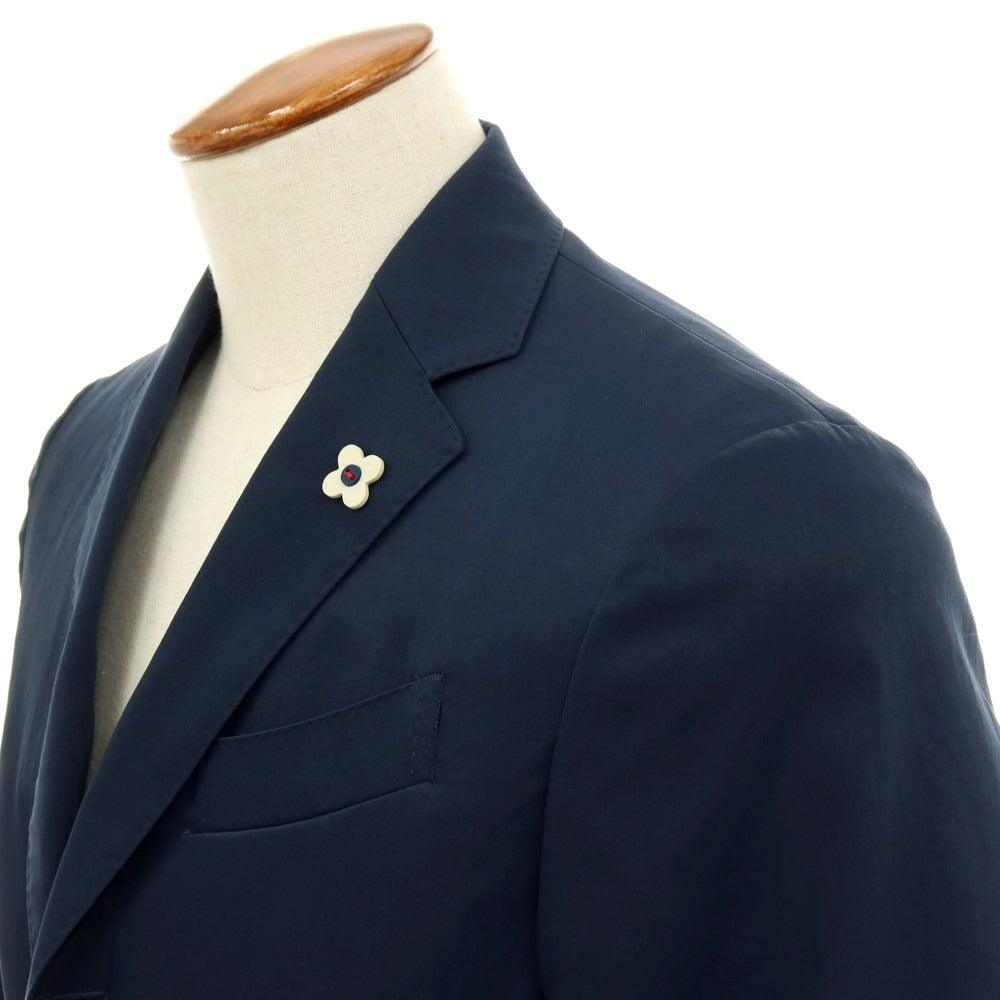 【中古】ラルディーニ LARDINI easy wear ポリエステル 3つボタンスーツ ネイビー【サイズ46】【 状態ランクB 】【 メンズ 】