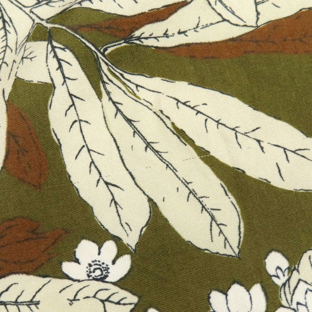 【中古】フマガッリ Fumagalli コットン プリント スカーフ オリーブxブラウン【 状態ランクB 】【 メンズ 】