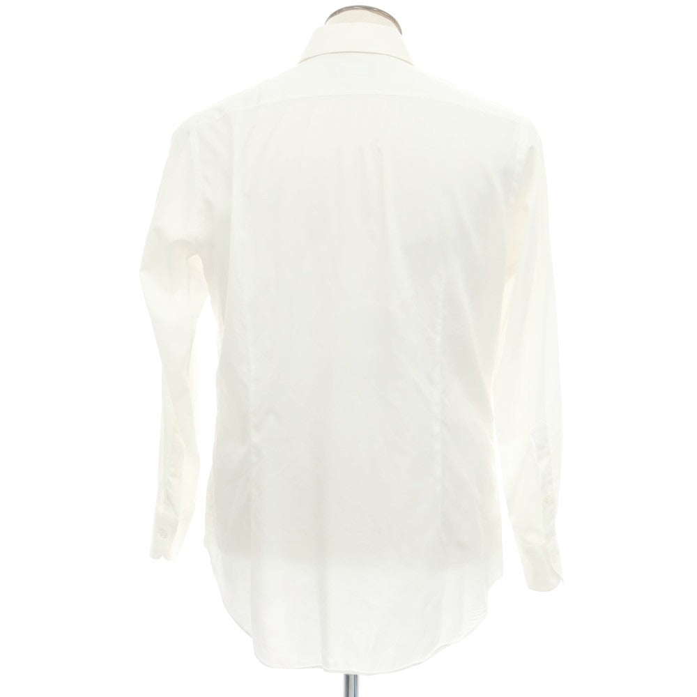 【中古】メイカーズシャツ カマクラ Makers Shirt 鎌倉 コットン セミワイドカラー ドレスシャツ ホワイト【 41/85 】【 状態ランクB 】【 メンズ 】