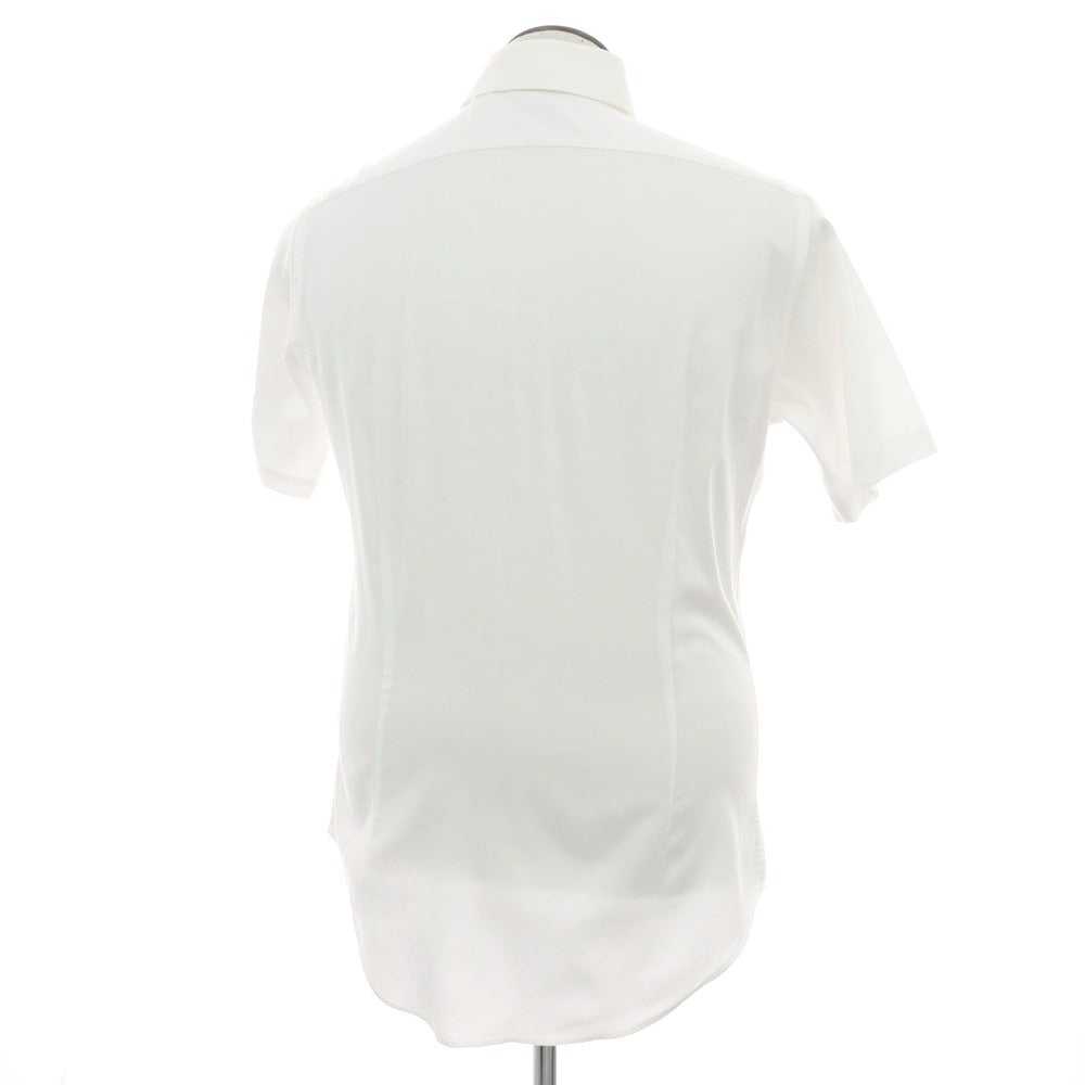 【中古】バーニーズニューヨーク BARNEYS NEWYORK コットン 半袖シャツ ホワイト【サイズ41】【 状態ランクB 】【 メンズ 】