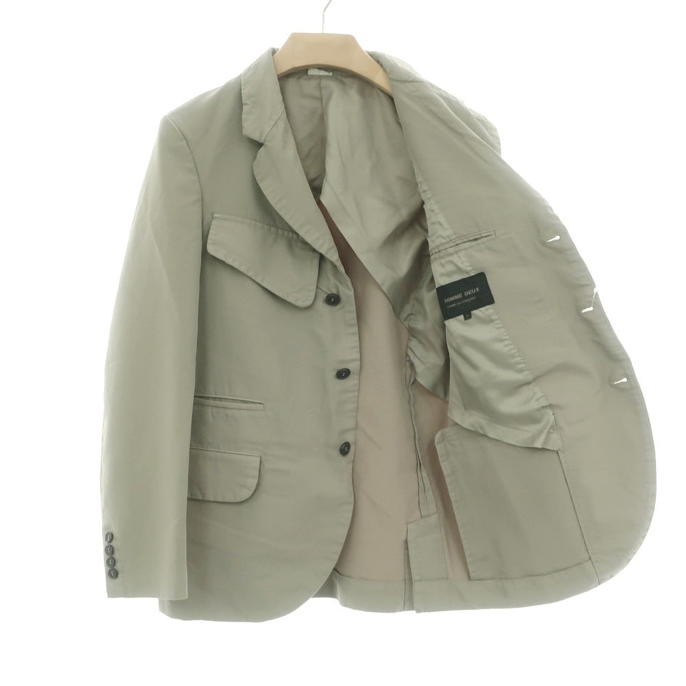 【中古】コムデギャルソン オムドゥ COMME des GARCONS HOMME DEUX 2025年春夏 ポリエステル カジュアルジャケット セージグリーン【 S 】【 状態ランクA 】【 メンズ 】