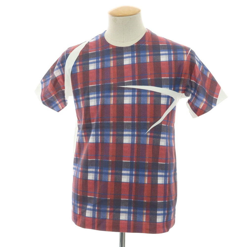 【中古】コムデギャルソンシャツ COMME des GARCONS SHIRT 2025年春夏 コットン クルーネック 半袖Tシャツ ホワイト【サイズS】【 状態ランクA 】【 メンズ 】