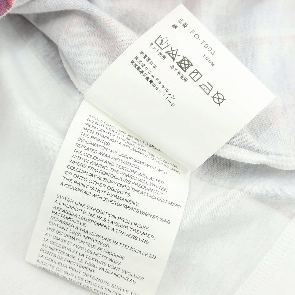 【中古】コムデギャルソンシャツ COMME des GARCONS SHIRT 2025年春夏 コットン クルーネック 半袖Tシャツ ホワイト【サイズS】【 状態ランクA 】【 メンズ 】