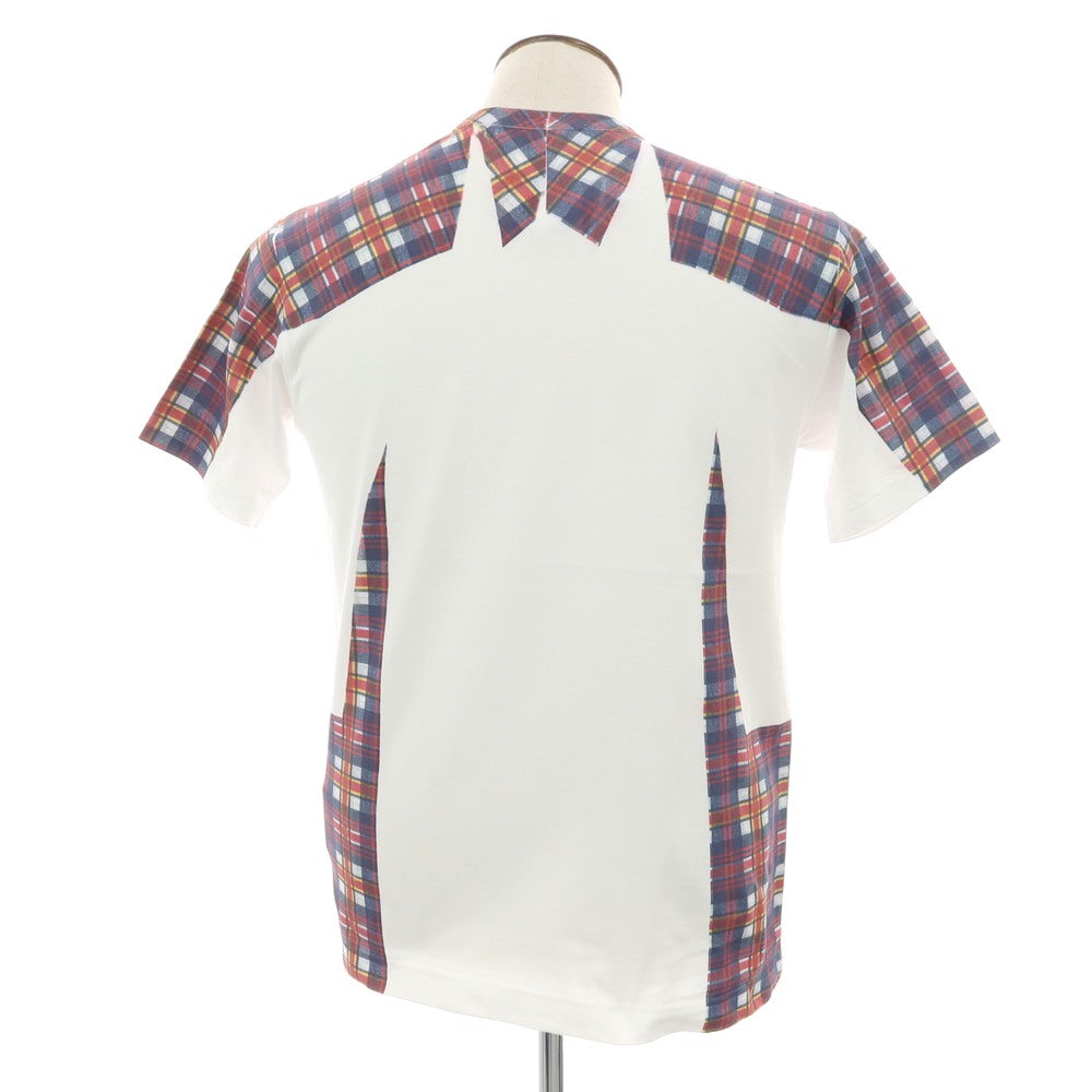 【中古】コムデギャルソンシャツ COMME des GARCONS SHIRT 2025年春夏 コットン クルーネック 半袖Tシャツ ホワイト【サイズL】【 状態ランクB 】【 メンズ 】
