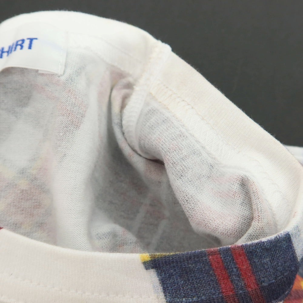 【中古】コムデギャルソンシャツ COMME des GARCONS SHIRT 2025年春夏 コットン クルーネック 半袖Tシャツ ホワイト【サイズL】【 状態ランクB 】【 メンズ 】