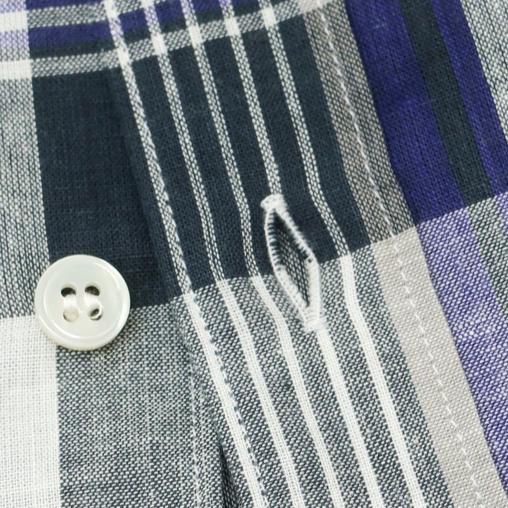 【中古】コムデギャルソンシャツ COMME des GARCONS SHIRT 2025年春夏 コットン チェック ボタンダウン カジュアルシャツ ダークグリーンxホワイト【 XL 】【 状態ランクA 】【 メンズ 】