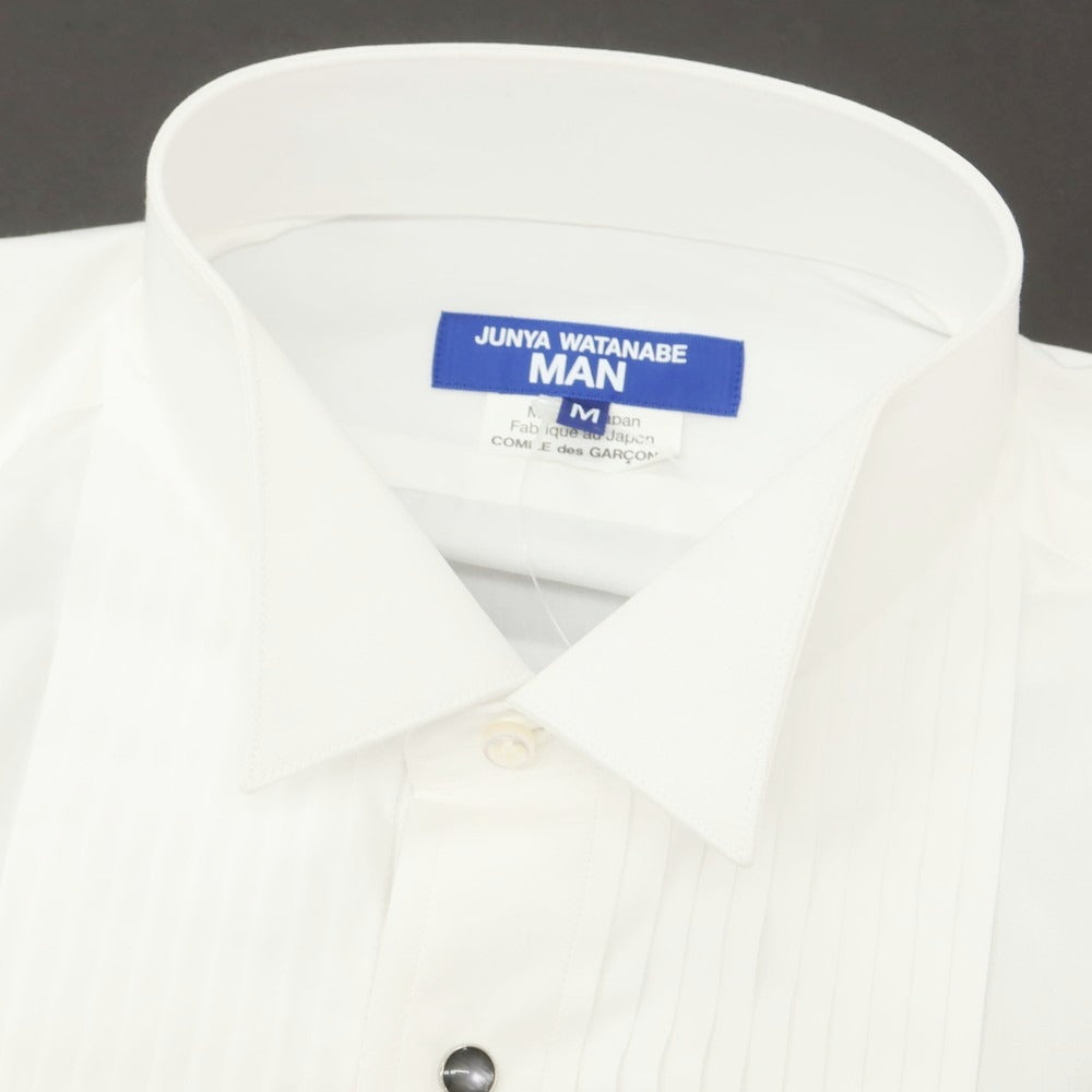 【中古】【未使用】ジュンヤワタナベ マン JUNYA WATANABE MAN 2025年春夏 コットン ブザム ウィングカラー カジュアルシャツ ホワイト【 M 】【 状態ランクS 】【 メンズ 】