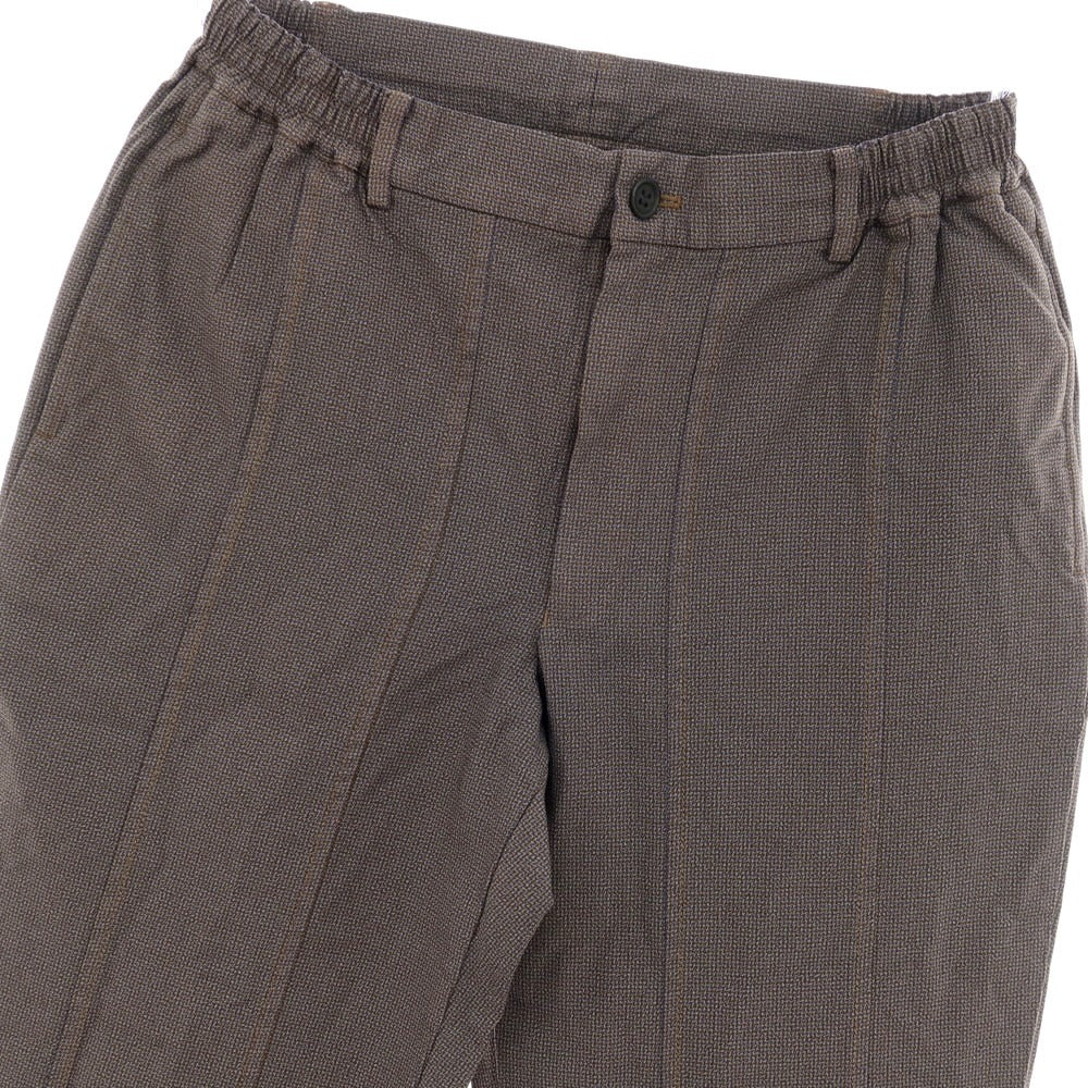 【中古】コムデギャルソン オムドゥ COMME des GARCONS HOMME DEUX 2025年春夏 ポリエステル イージー カジュアルスラックスパンツ グレーxブラウン×ブルー【 M 】【 状態ランクA 】【 メンズ 】