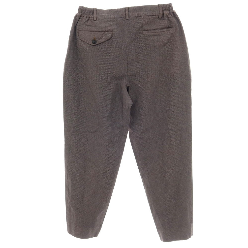 【中古】コムデギャルソン オムドゥ COMME des GARCONS HOMME DEUX 2025年春夏 ポリエステル イージー カジュアルスラックスパンツ グレーxブラウン×ブルー【 M 】【 状態ランクA 】【 メンズ 】