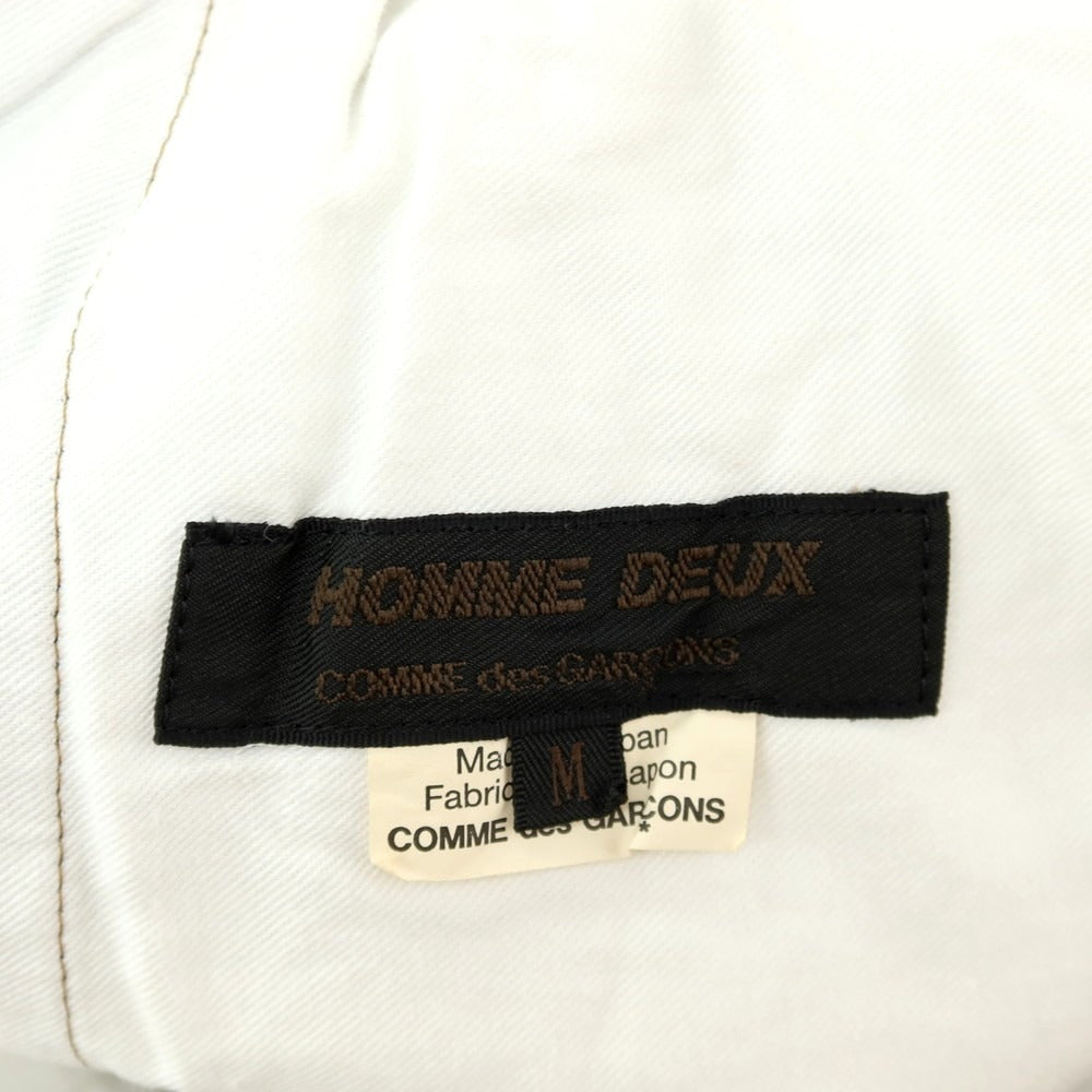 【中古】コムデギャルソン オムドゥ COMME des GARCONS HOMME DEUX 2025年春夏 ポリエステル イージー カジュアルスラックスパンツ グレーxブラウン×ブルー【 M 】【 状態ランクA 】【 メンズ 】