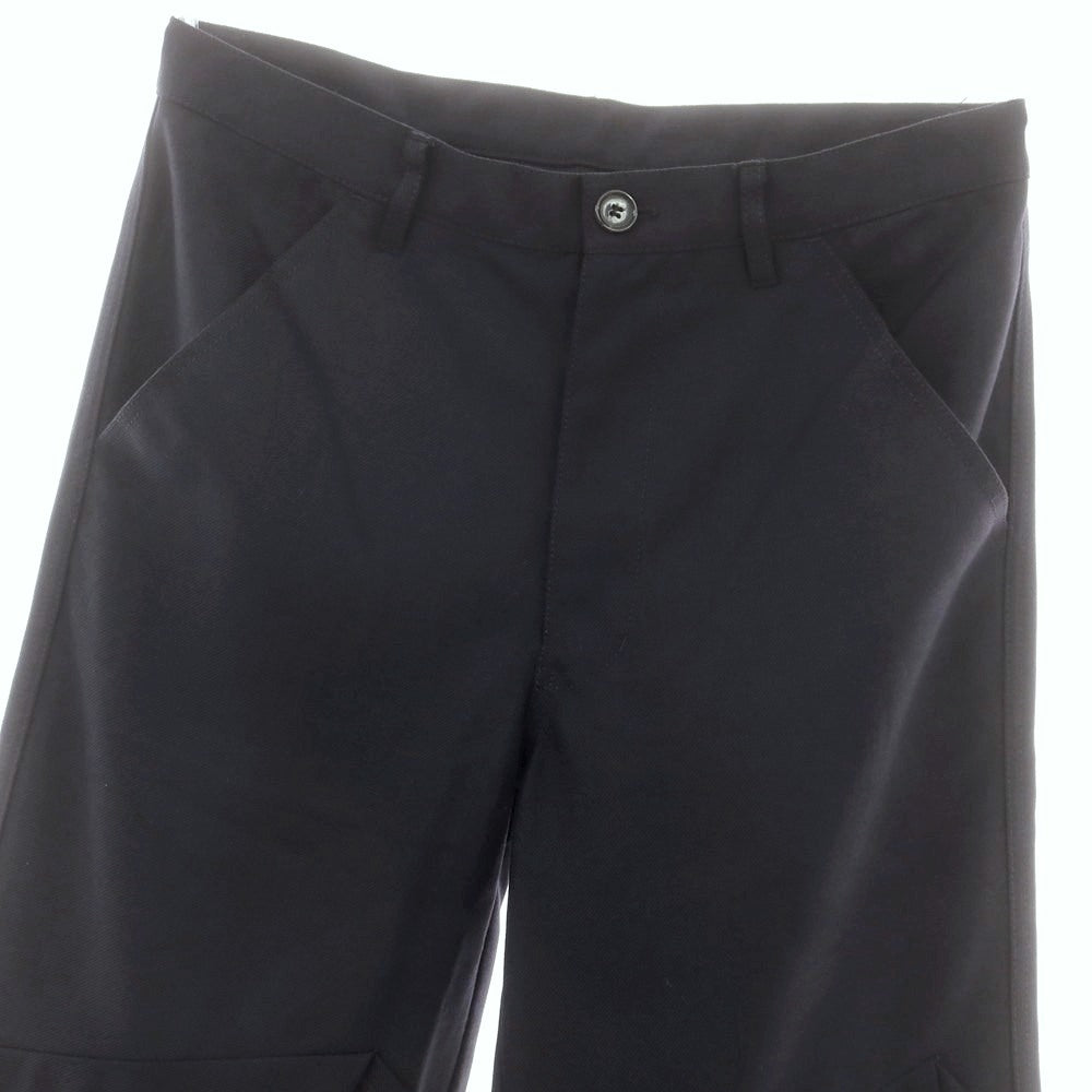 【中古】コムデギャルソンシャツ COMME des GARCONS SHIRT 2024年秋冬 ポリエステルウール テーパードパンツ ダークネイビー【 S 】【 状態ランクA 】【 メンズ 】