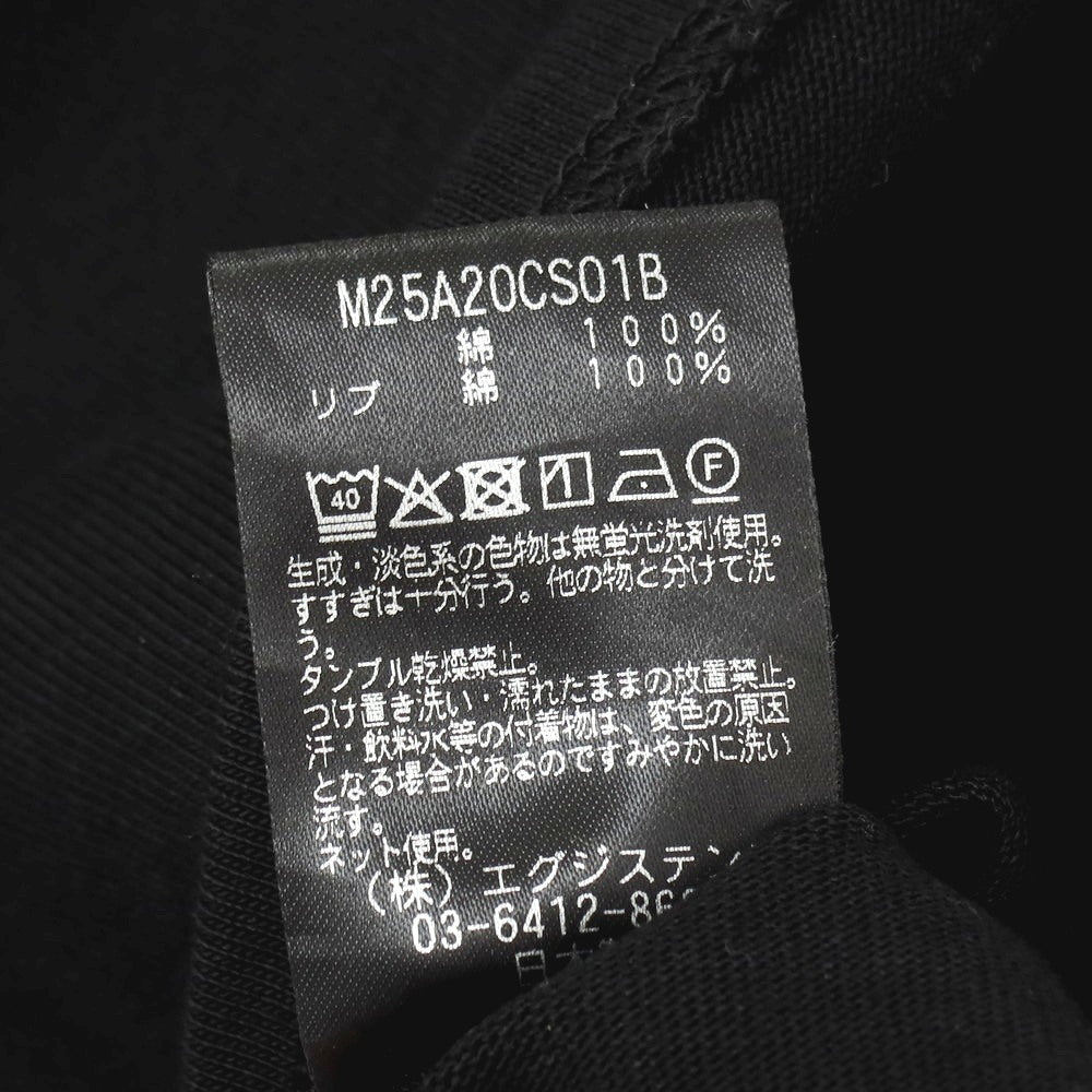 【中古】マーカ marka 2025年春夏 コットン クルーネック 半袖Tシャツ ブラックxアイボリー【 1 】【 状態ランクB 】【 メンズ 】